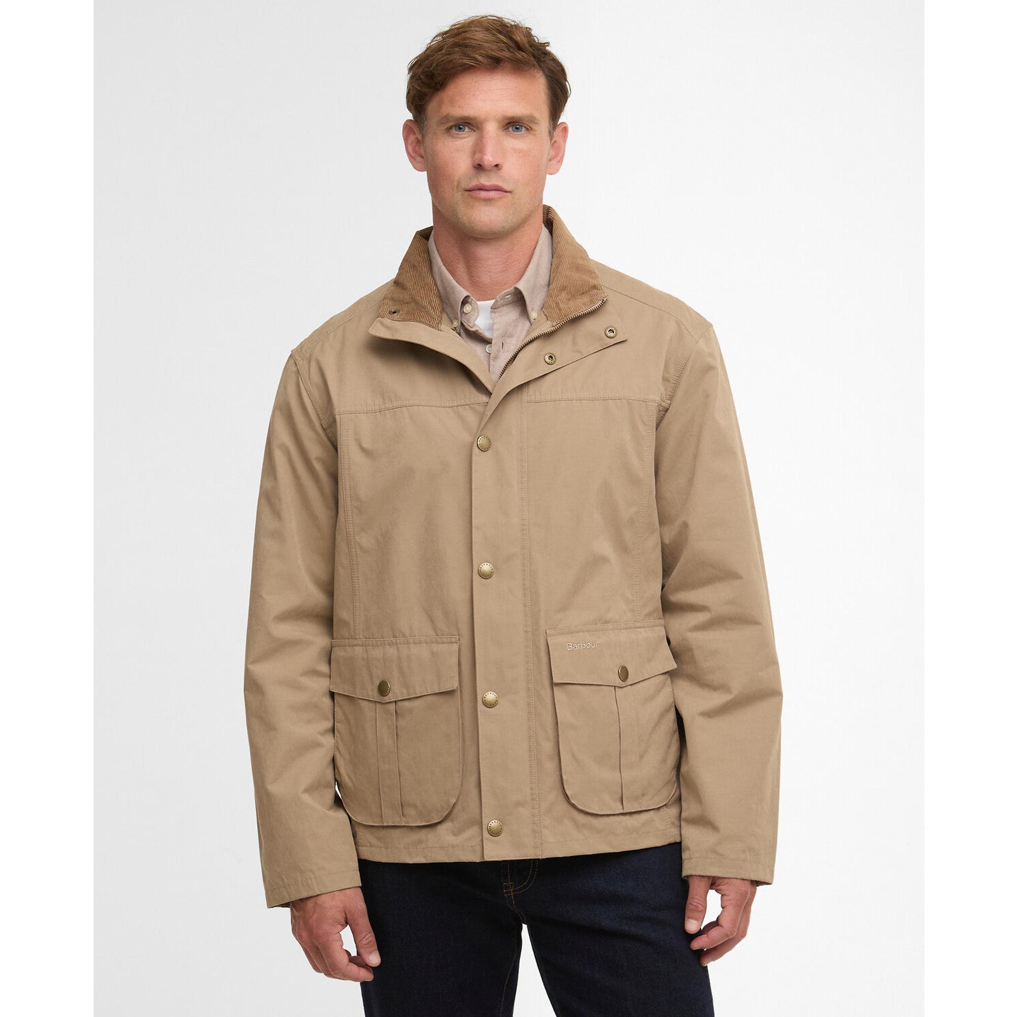 Barbour Men's Sander Casual Jacket - Military Brown | British Attire