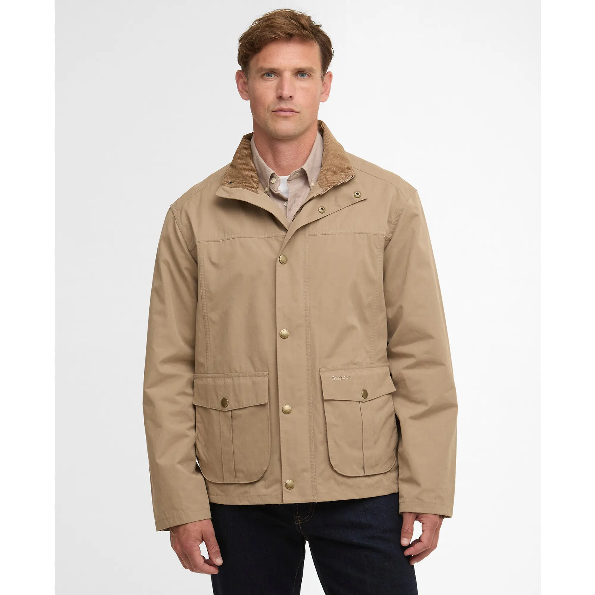 Product image 2 of 8 of Barbour Men's Sander Casual Jacket - Military Brown