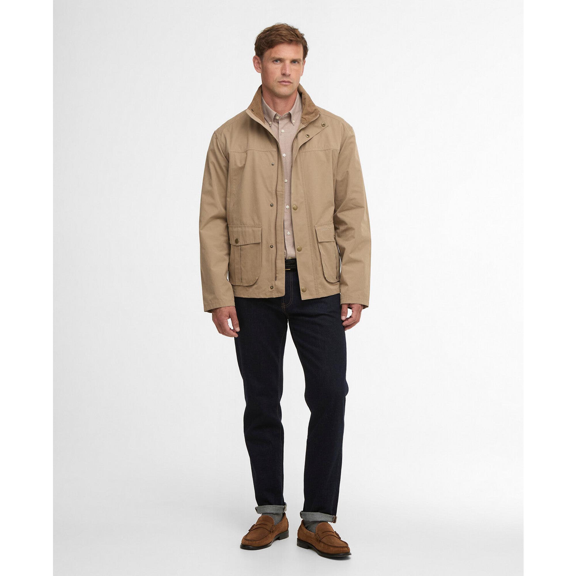 Barbour Men's Sander Casual Jacket - Military Brown | British Attire