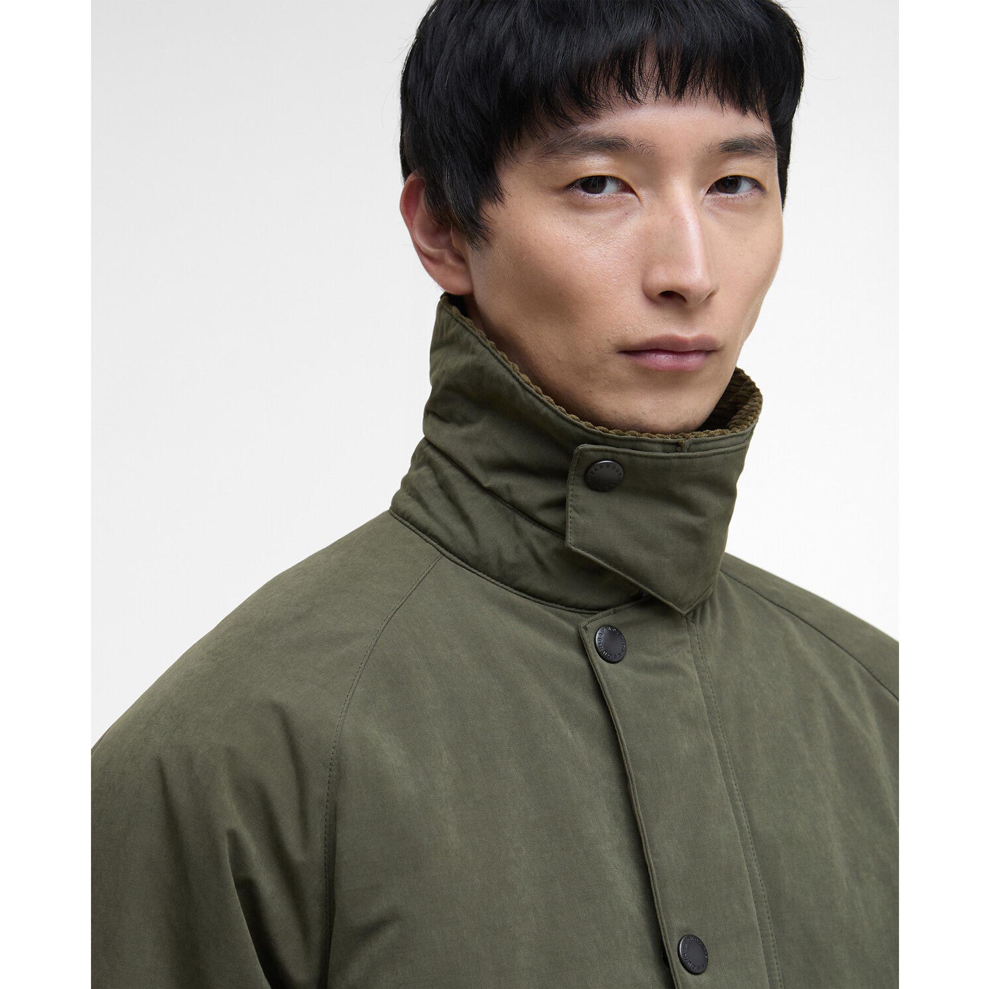 Barbour Men's Oversized Bedale Padded Casual Jacket - Olive