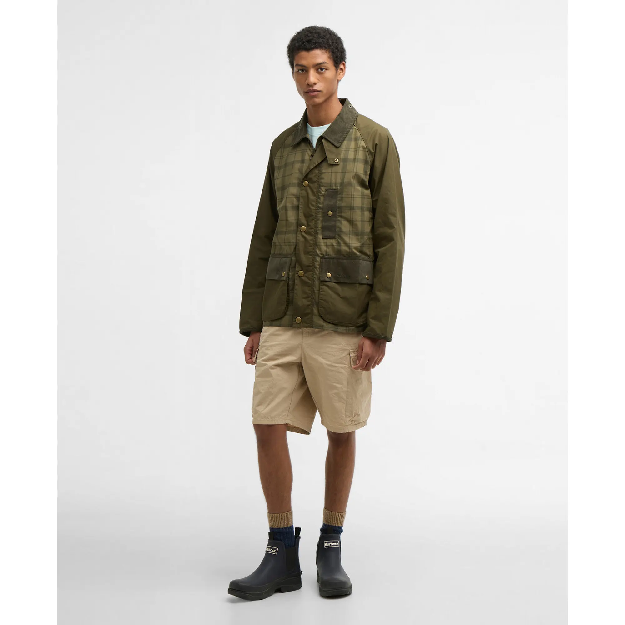 Product image 3 of 8 of Barbour Men's Festival Modified Bedale Casual Jacket - Dusky Green Tartan