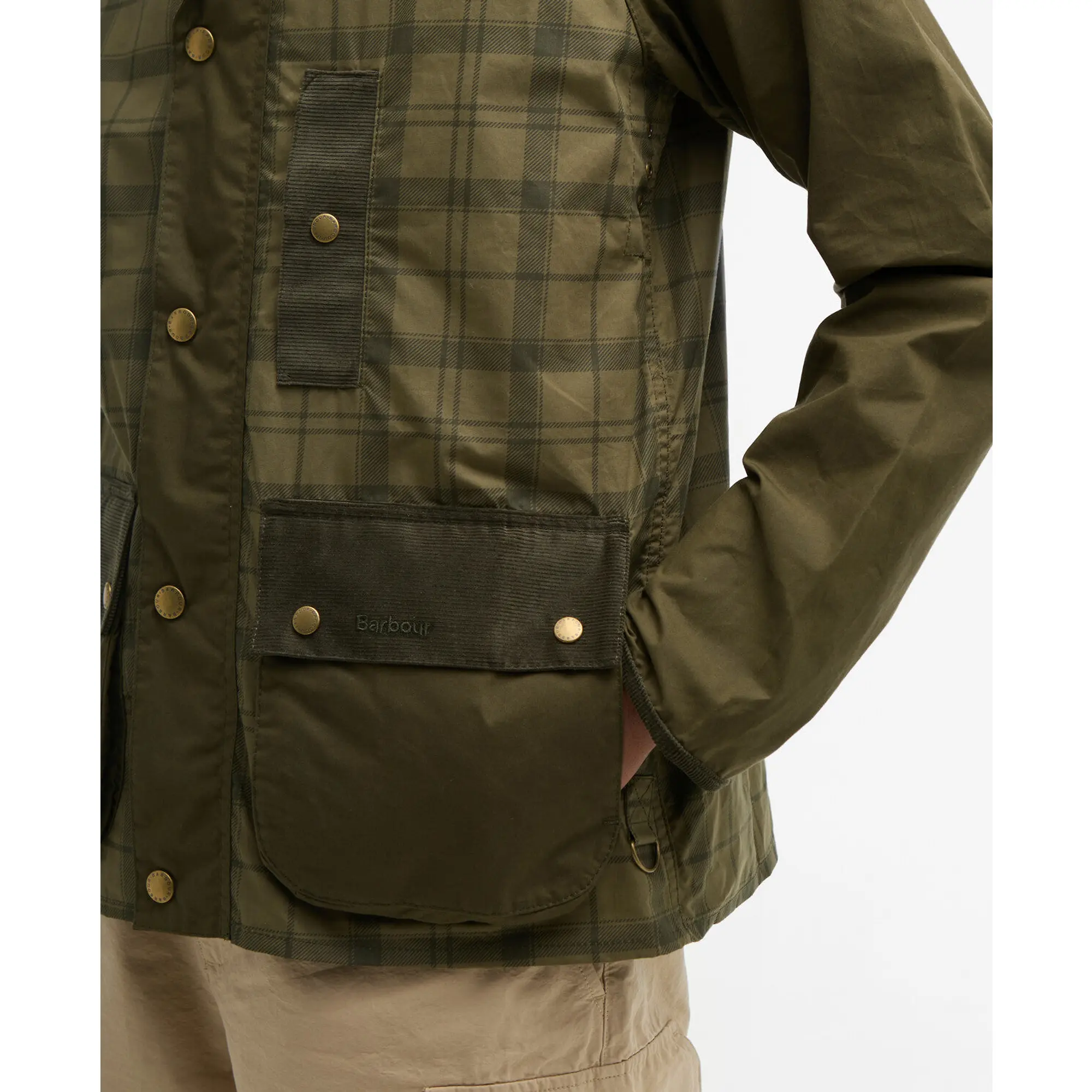 Product image 6 of 8 of Barbour Men's Festival Modified Bedale Casual Jacket - Dusky Green Tartan