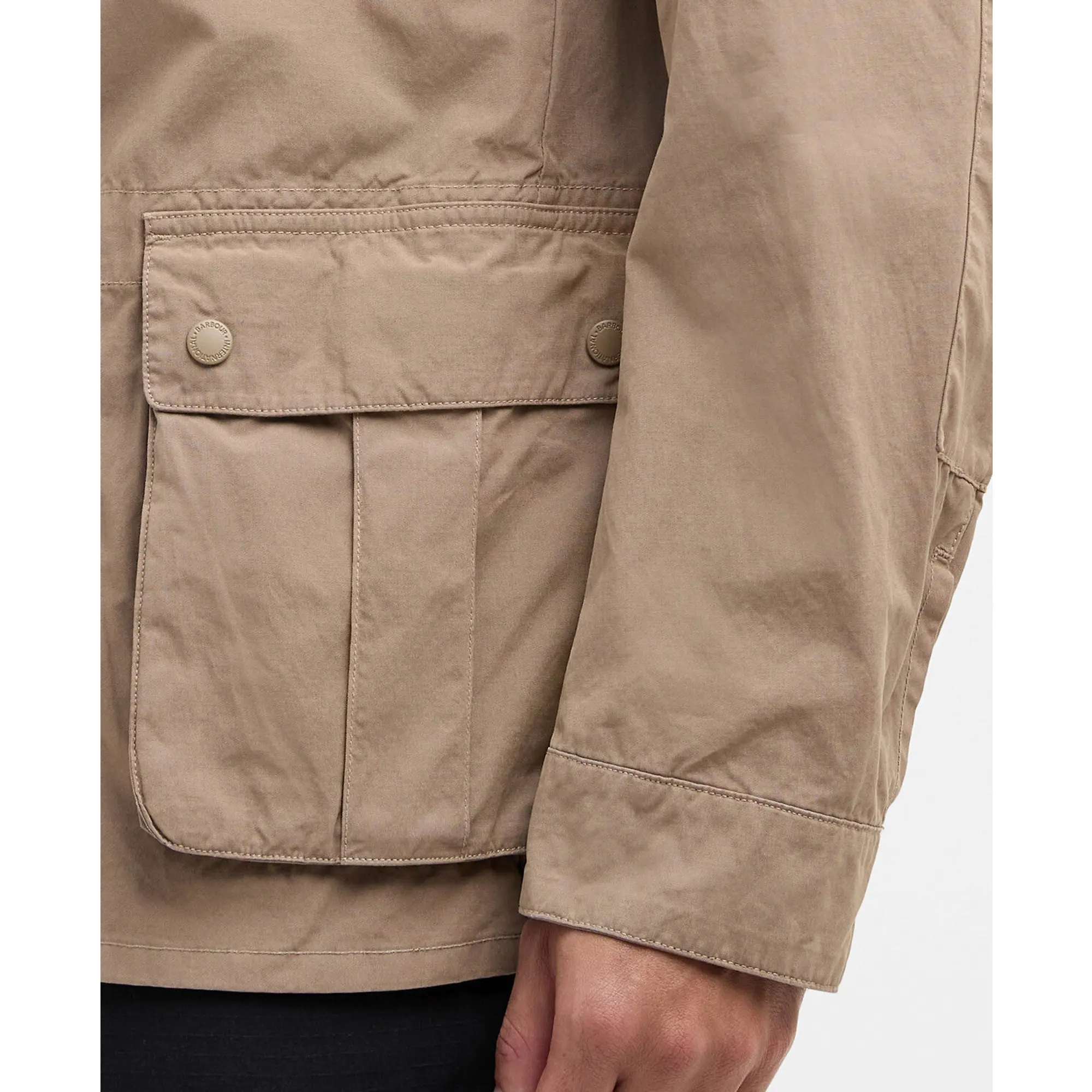 Product image 6 of 7 of Barbour International Men's Garment Dyed Duke Casual Jacket - Timberwolf