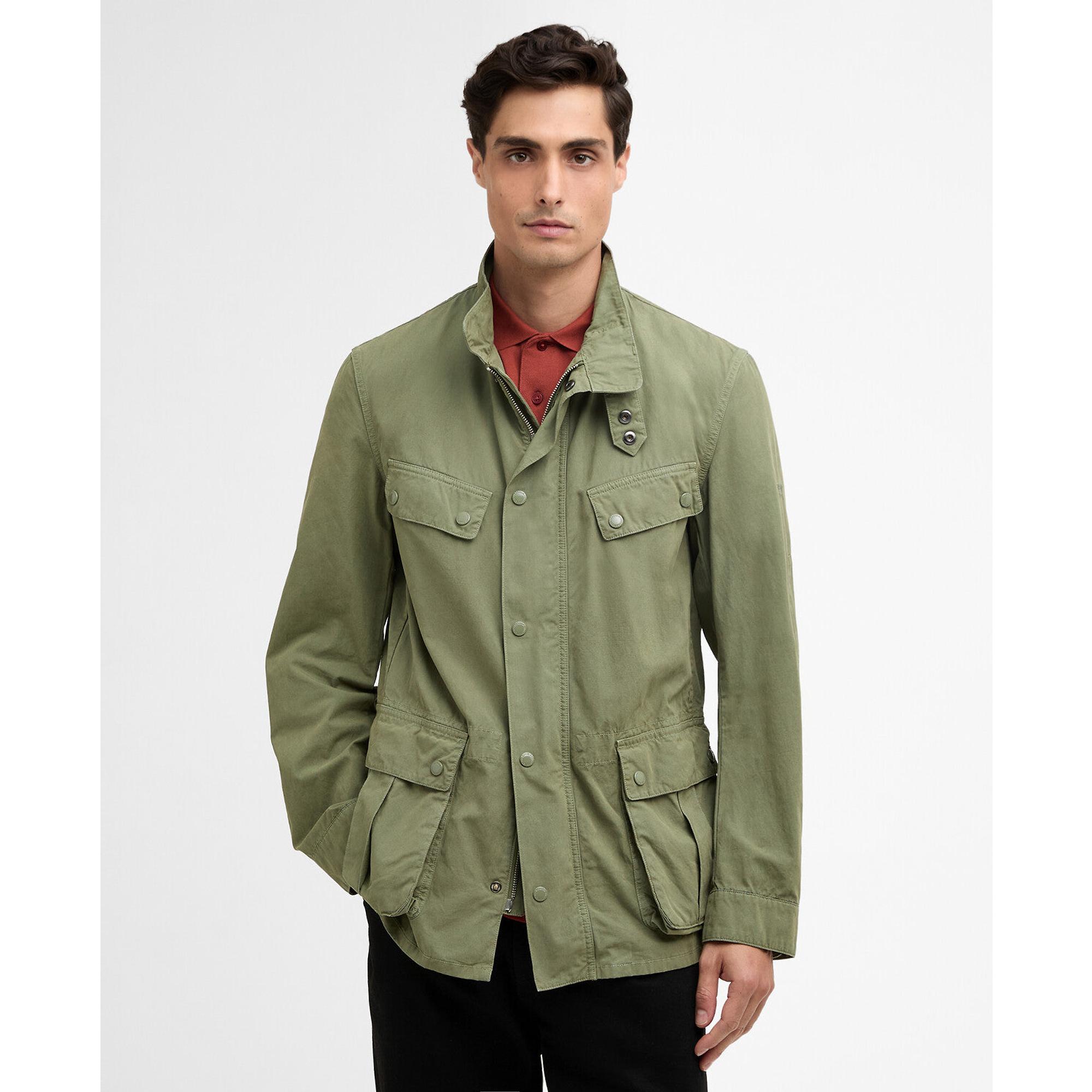 BARBOUR INTERNATIONAL 36 オリーブ Barbour International Men's Garment Dyed Duke Casual Jacket