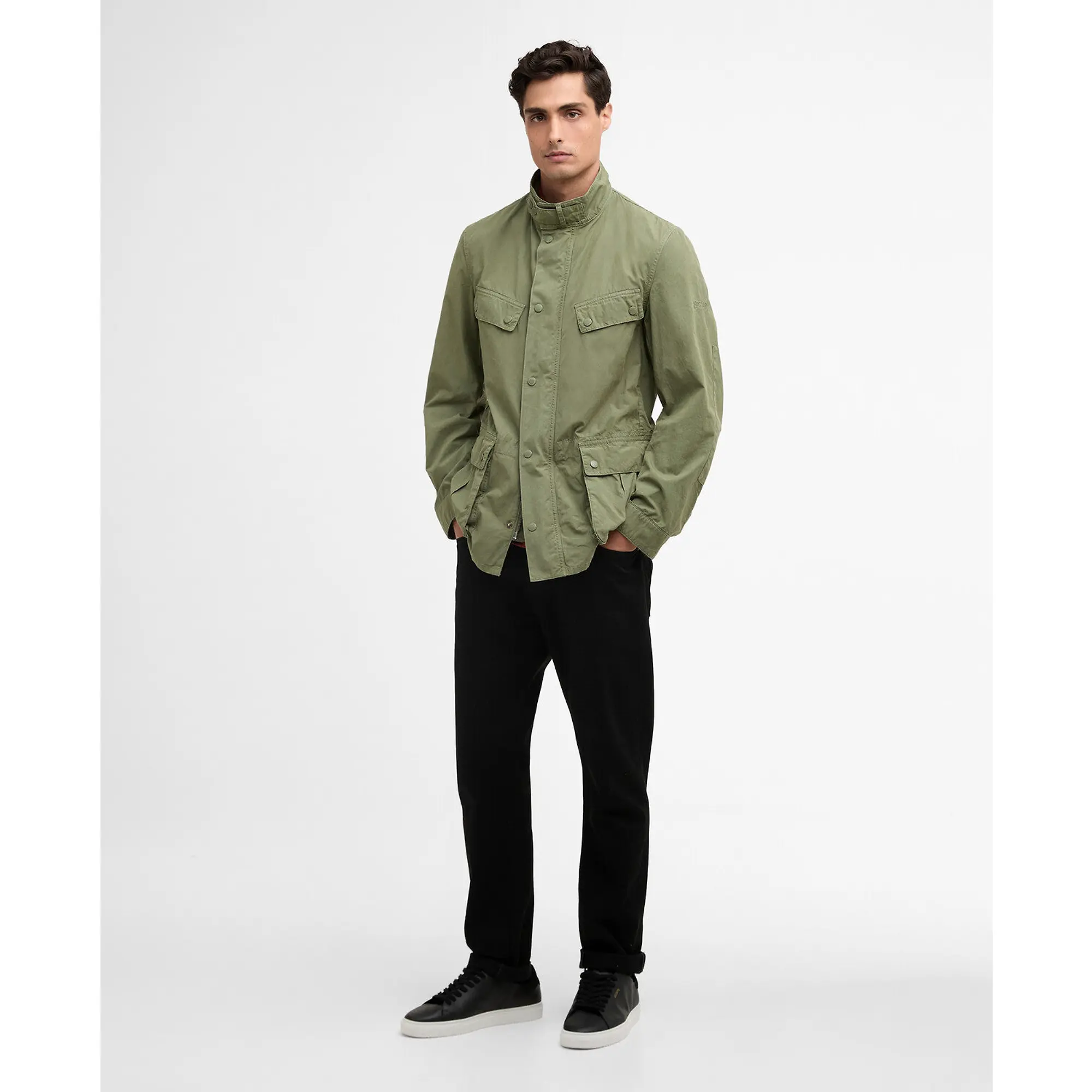 Product image 3 of 9 of Barbour International Men's Garment Dyed Duke Casual Jacket - Burnt Olive