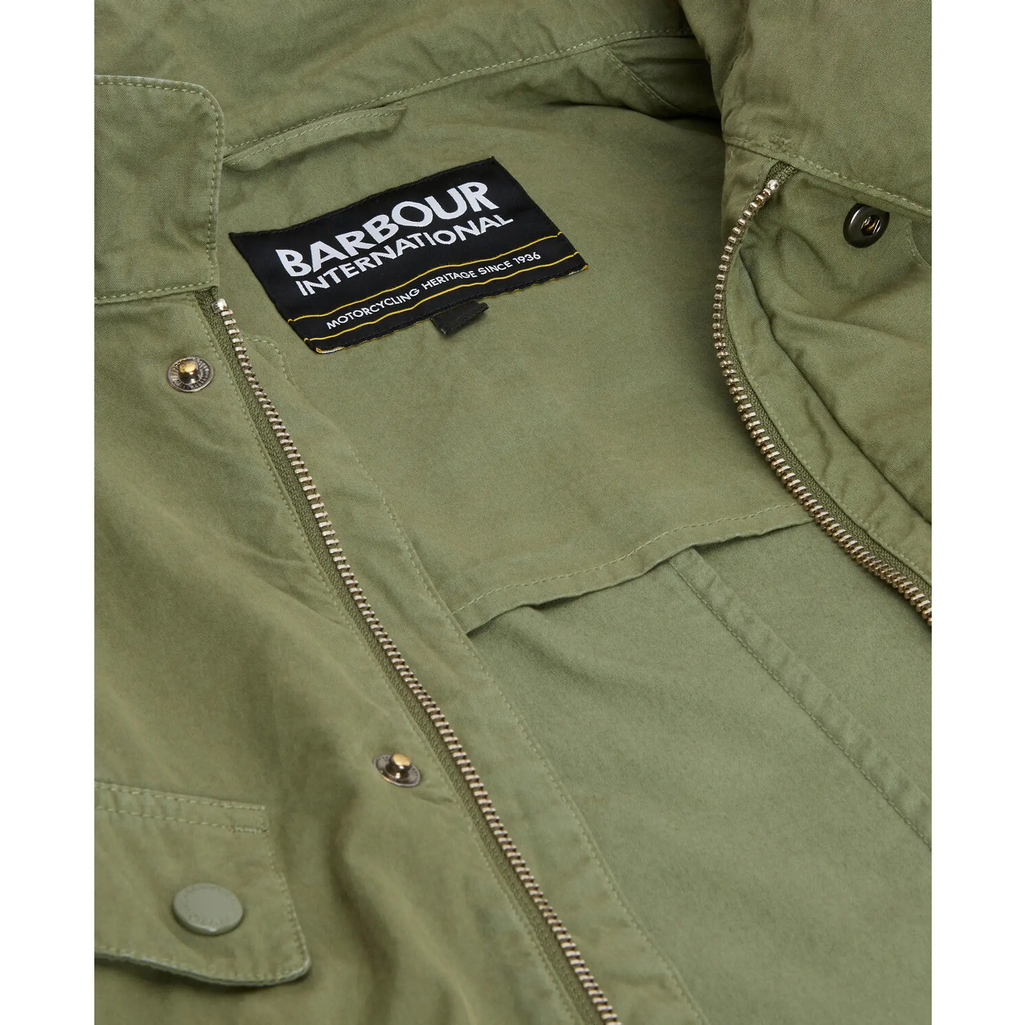 Product image 9 of 9 of Barbour International Men's Garment Dyed Duke Casual Jacket - Burnt Olive