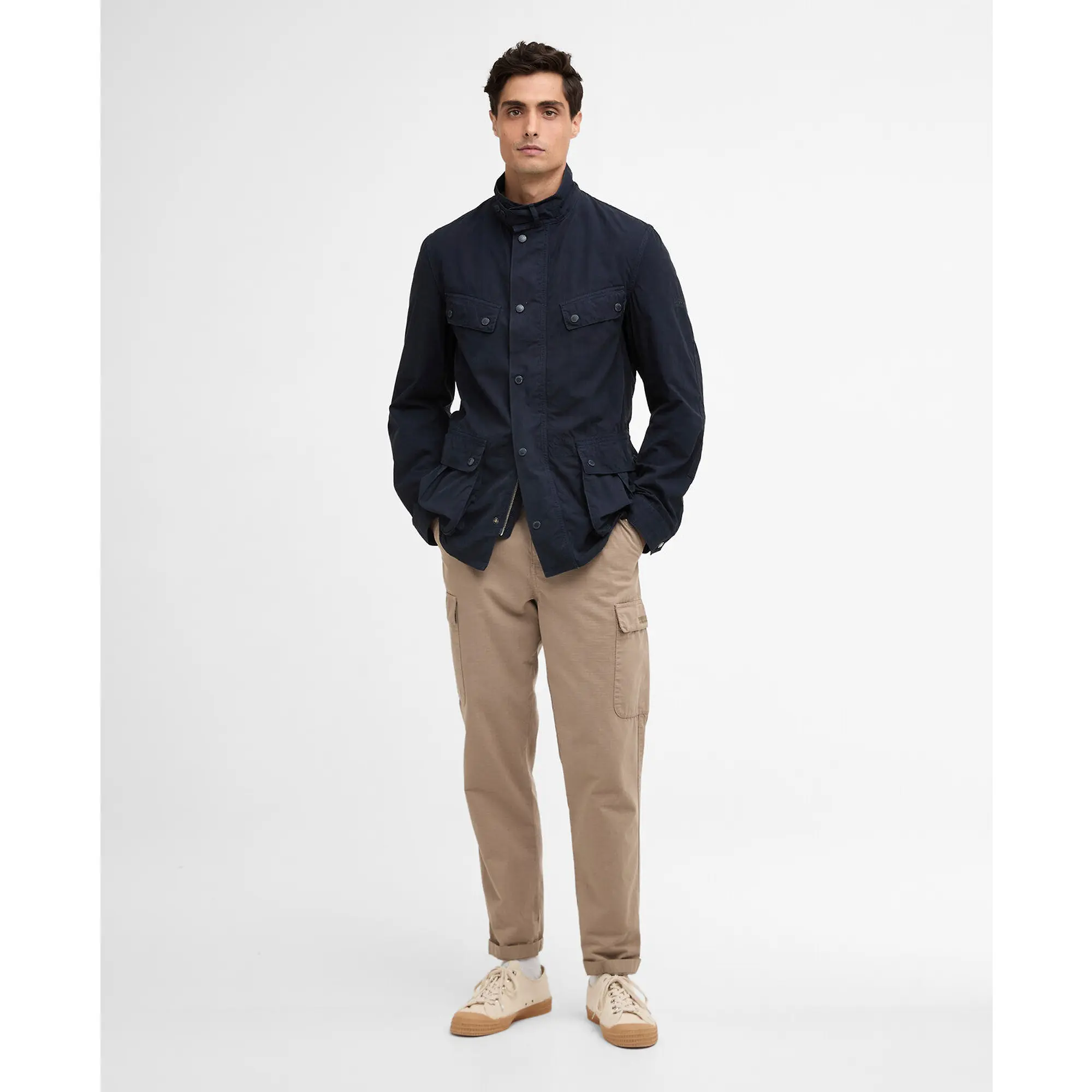 Product image 3 of 9 of Barbour International Men's Garment Dyed Duke Casual Jacket - Navy