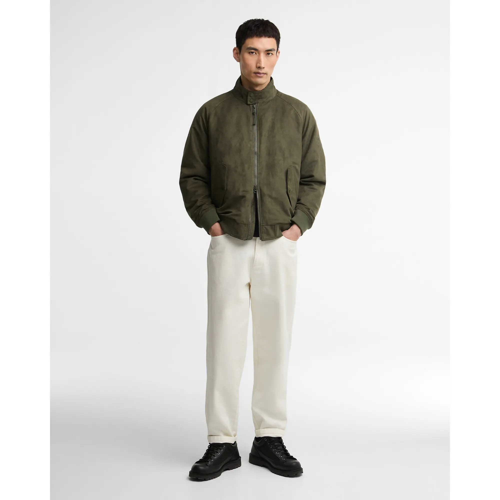 Product image 3 of 6 of Barbour International Men's Steve McQueen Drome Casual Jacket - Olive