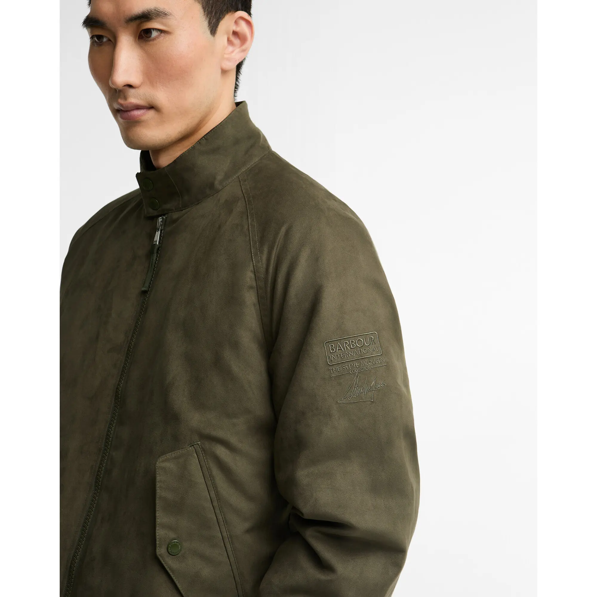 Product image 5 of 6 of Barbour International Men's Steve McQueen Drome Casual Jacket - Olive