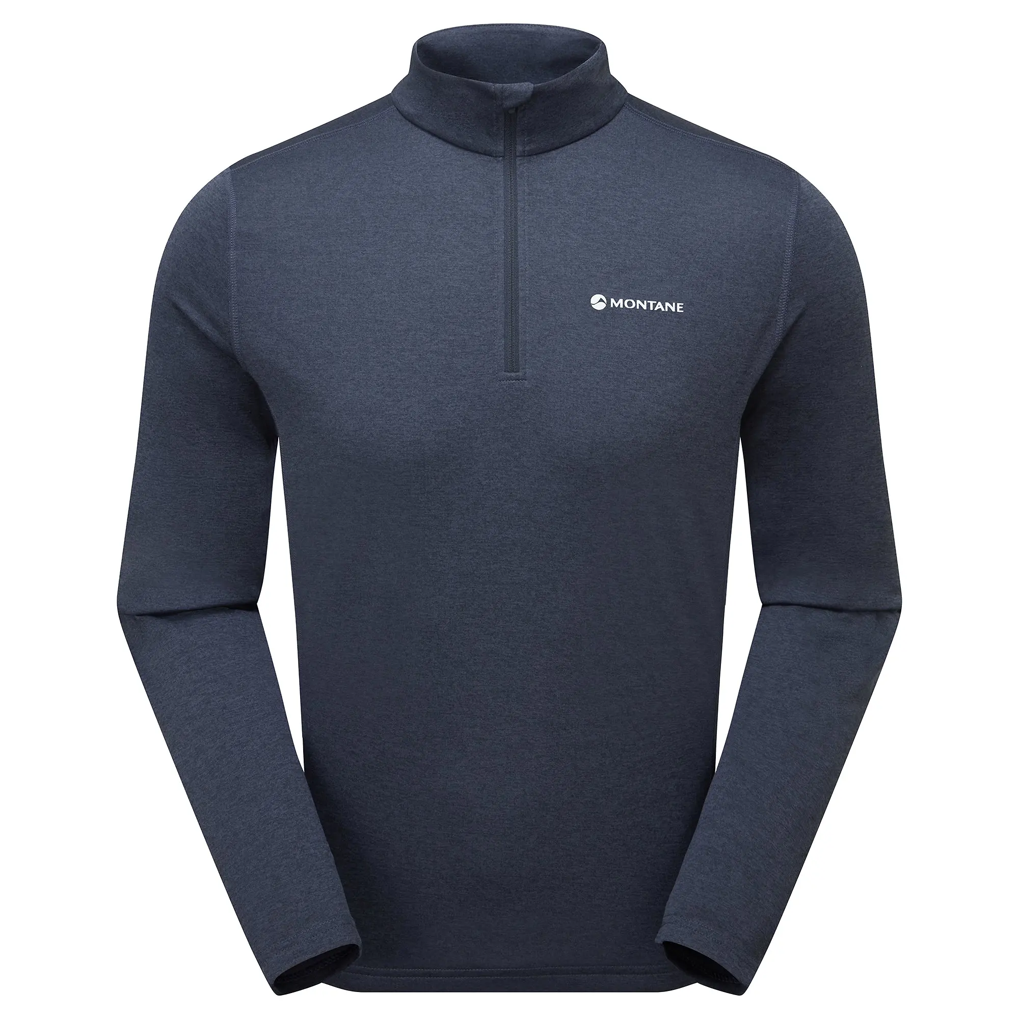 Product image 1 of 3 of Montane Men's Dart Zip Neck Long Sleeved Baselayer - Eclipse Blue