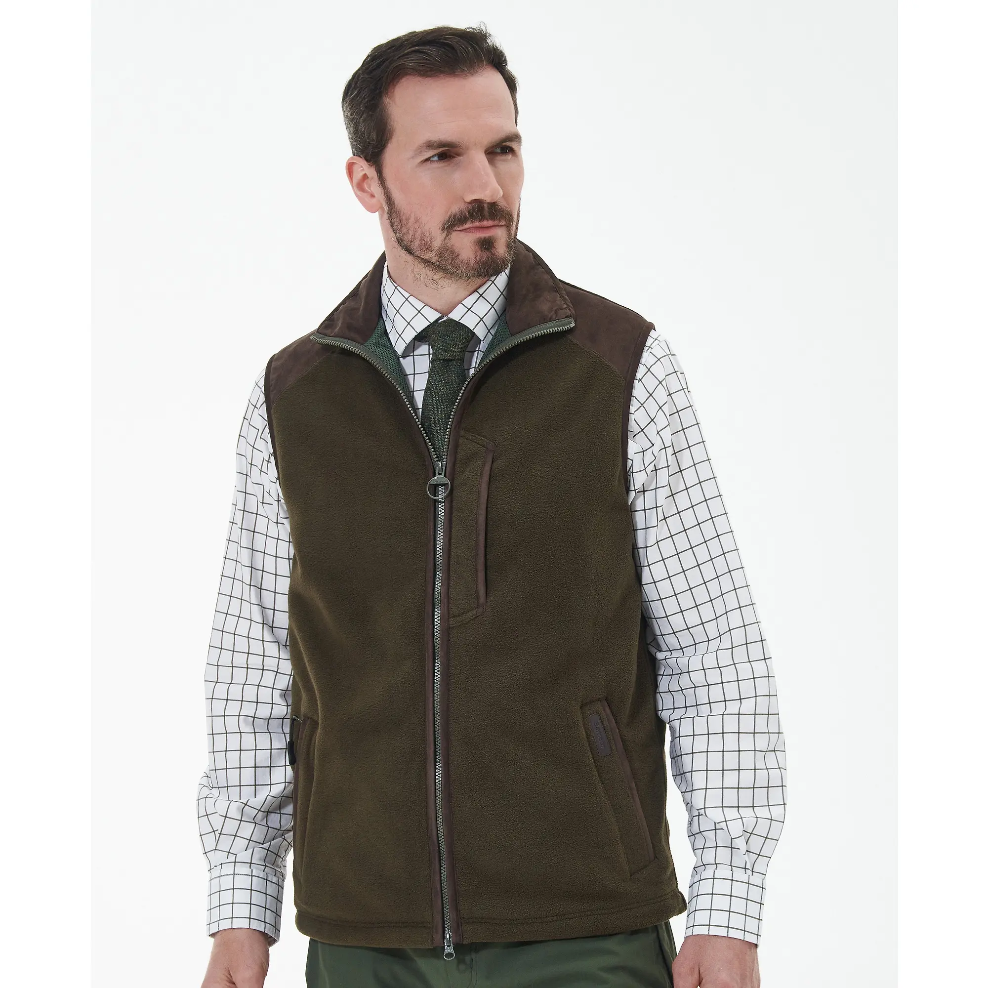 Product image 4 of 5 of Barbour Men's Active Fleece Gilet - Olive