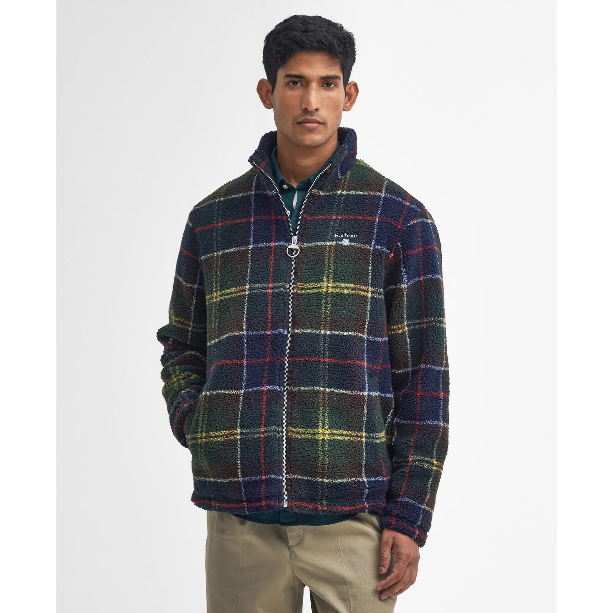 Product image 2 of 6 of Barbour Men's Tartan Zip Through Fleece - Classic Tartan