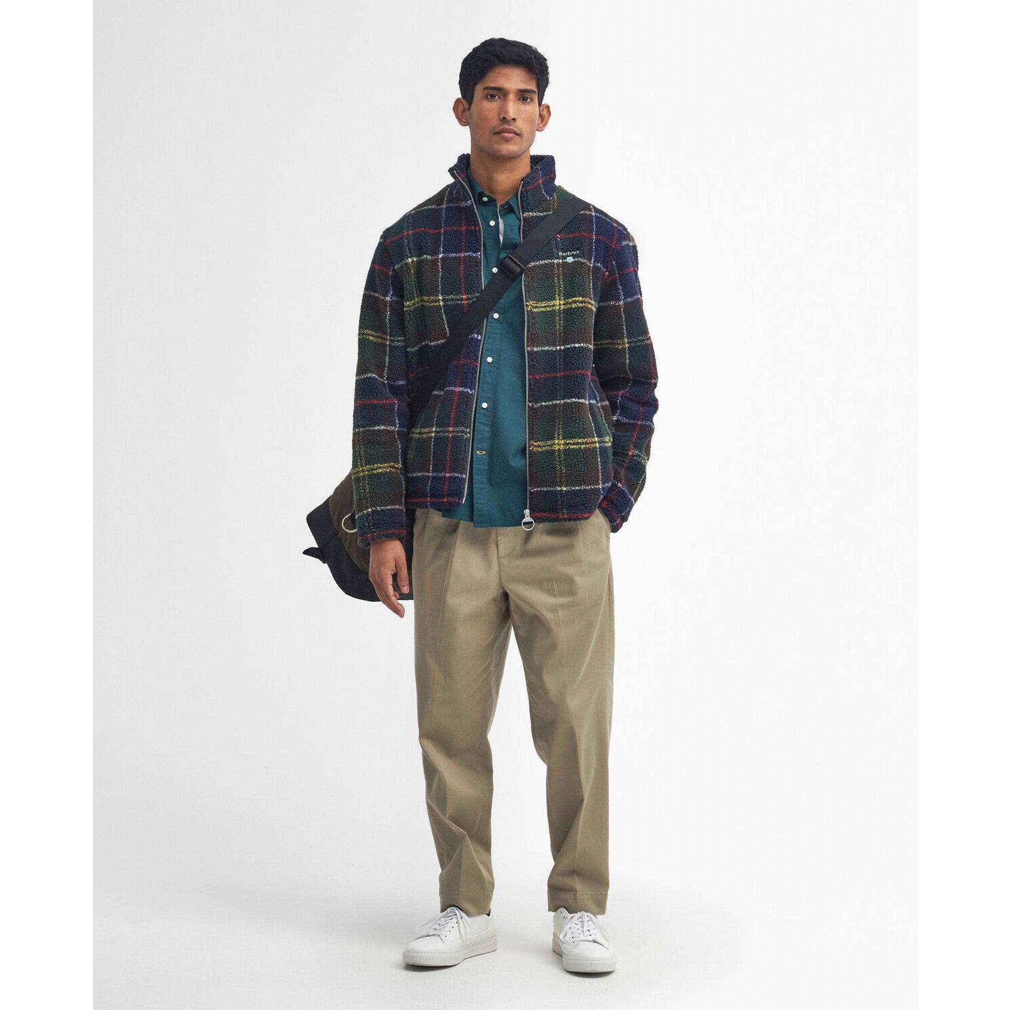 Barbour Men's Tartan Zip Through Fleece - Classic Tartan | British Barbour Men's Tartan Zip Through Fleece - Classic Tartan | British