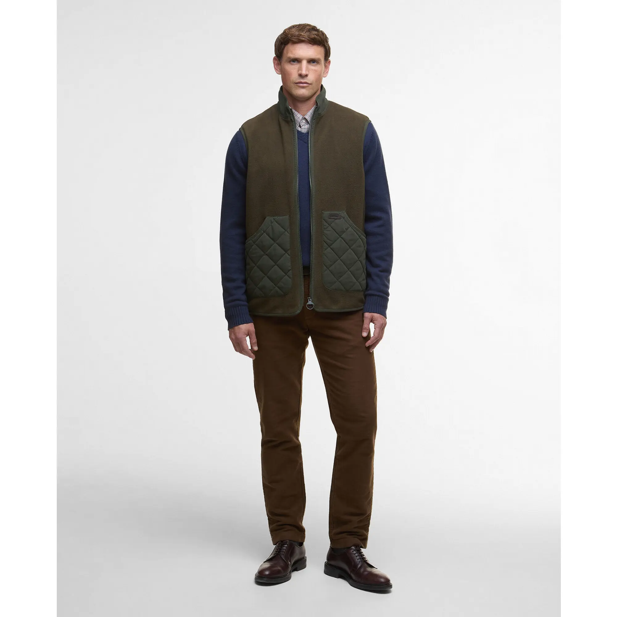 Product image 3 of 7 of Barbour Men's Lowich Fleece Gilet - Olive