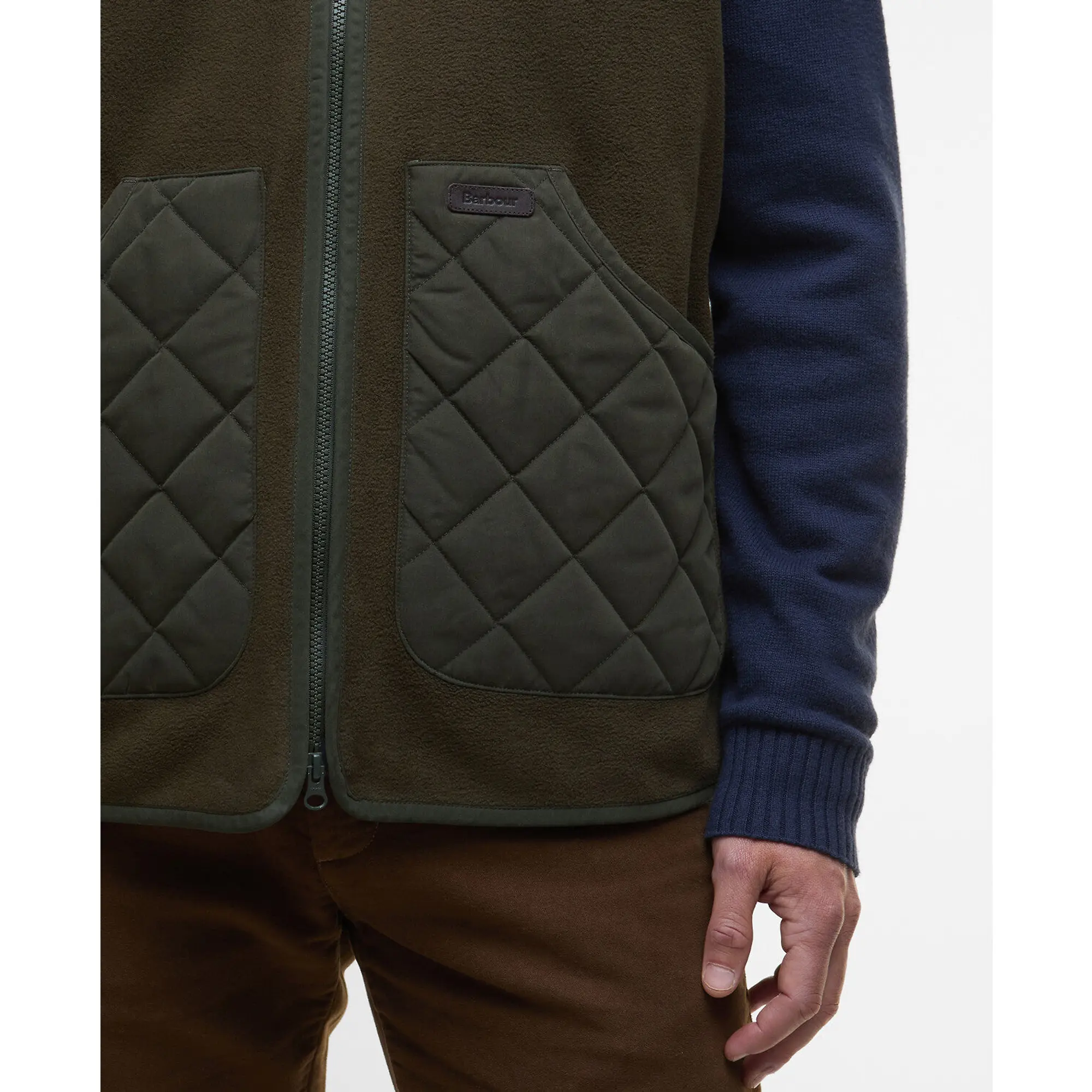 Product image 7 of 7 of Barbour Men's Lowich Fleece Gilet - Olive
