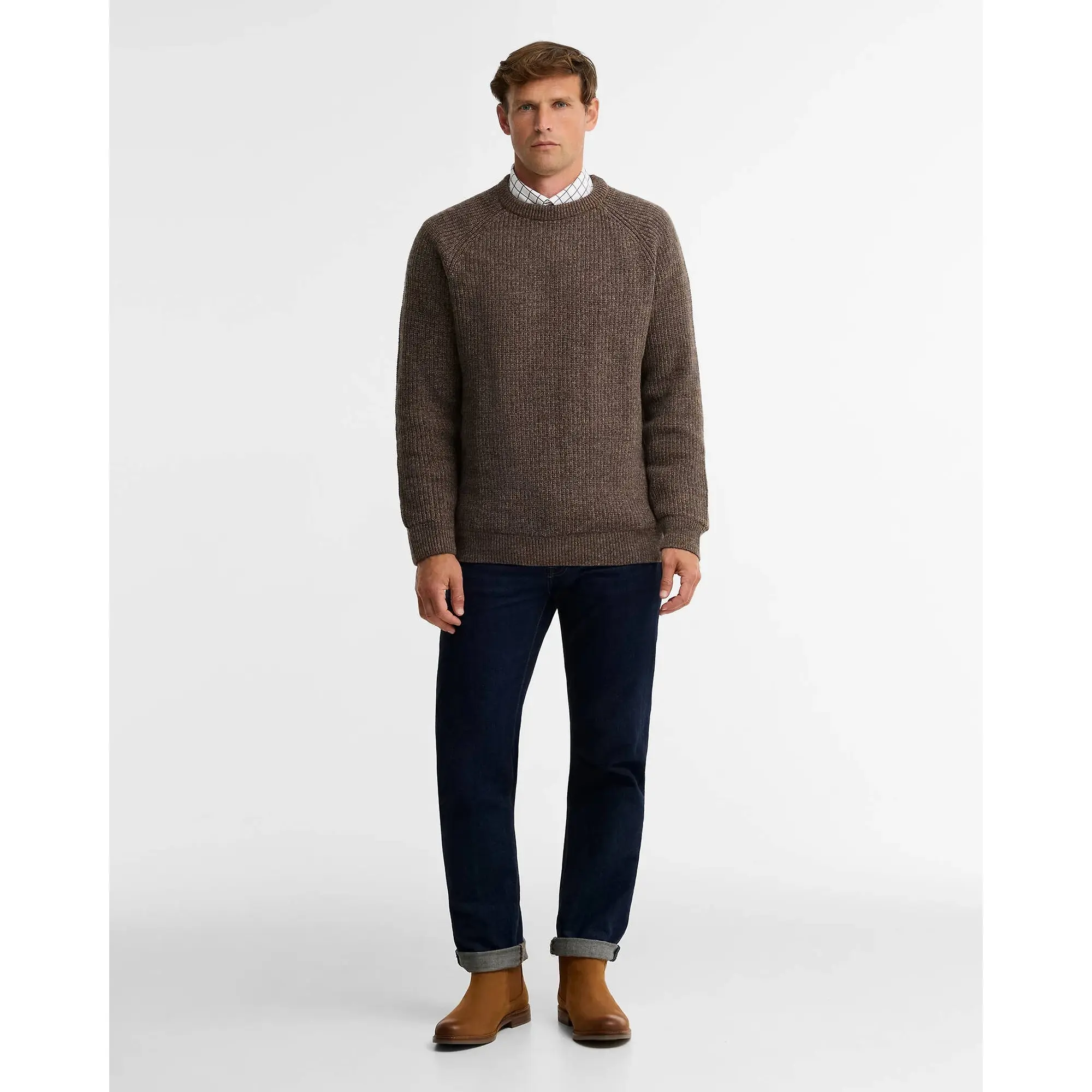 Product image 4 of 6 of Barbour Men's Farsley Chelsea Boots - Dark Tan