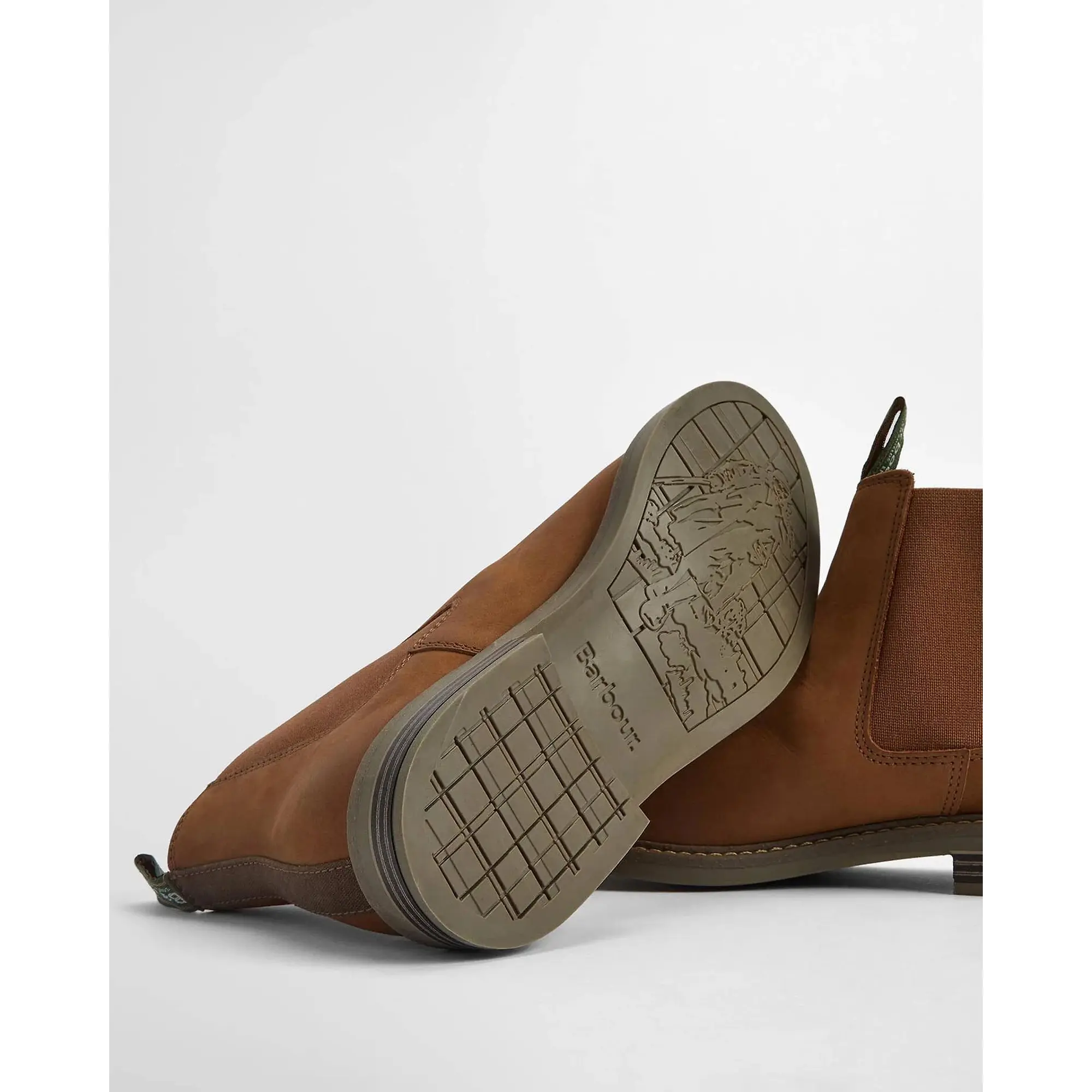 Product image 6 of 6 of Barbour Men's Farsley Chelsea Boots - Dark Tan