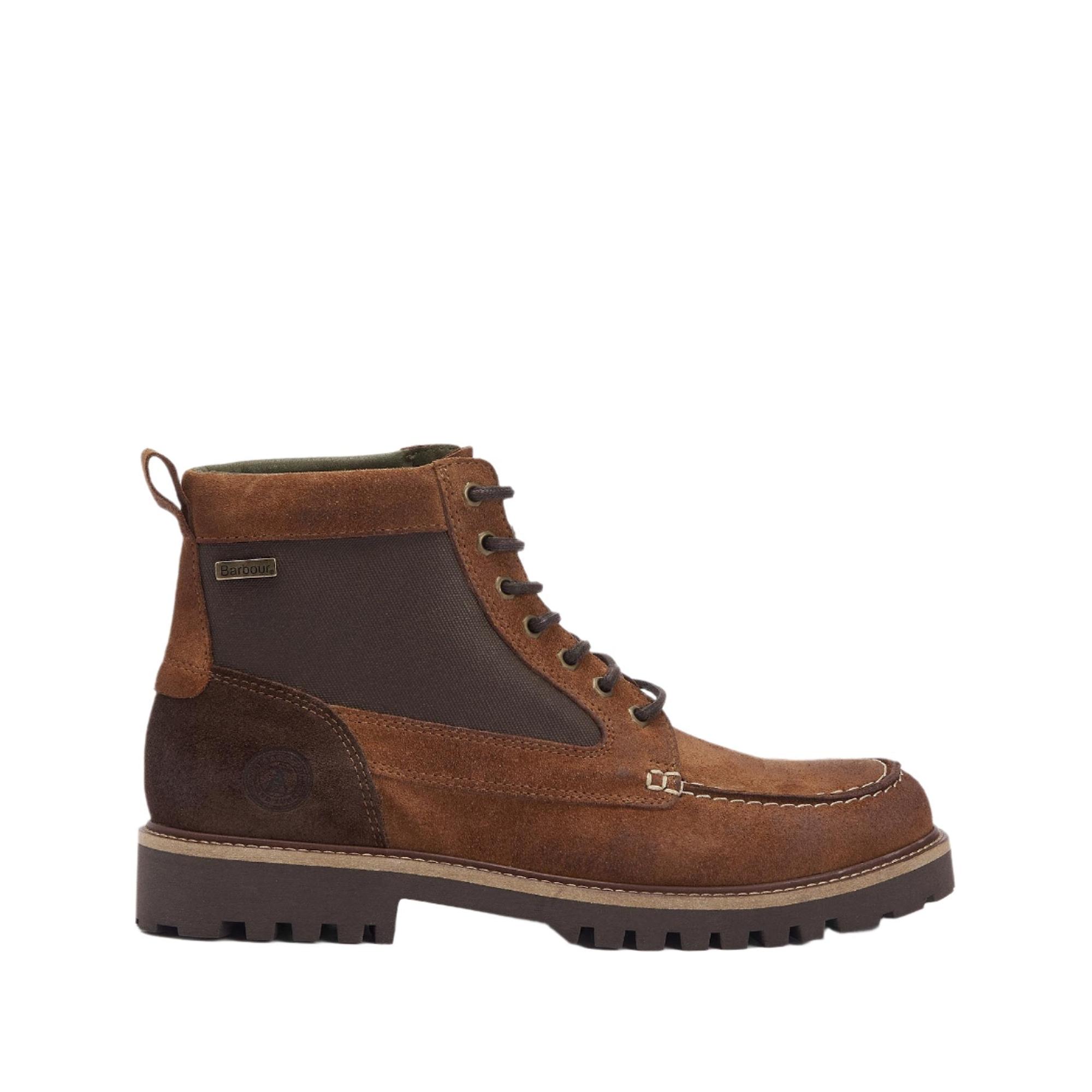 Barbour Men's Sheene Moc Toe Boots - Cognac | British Attire