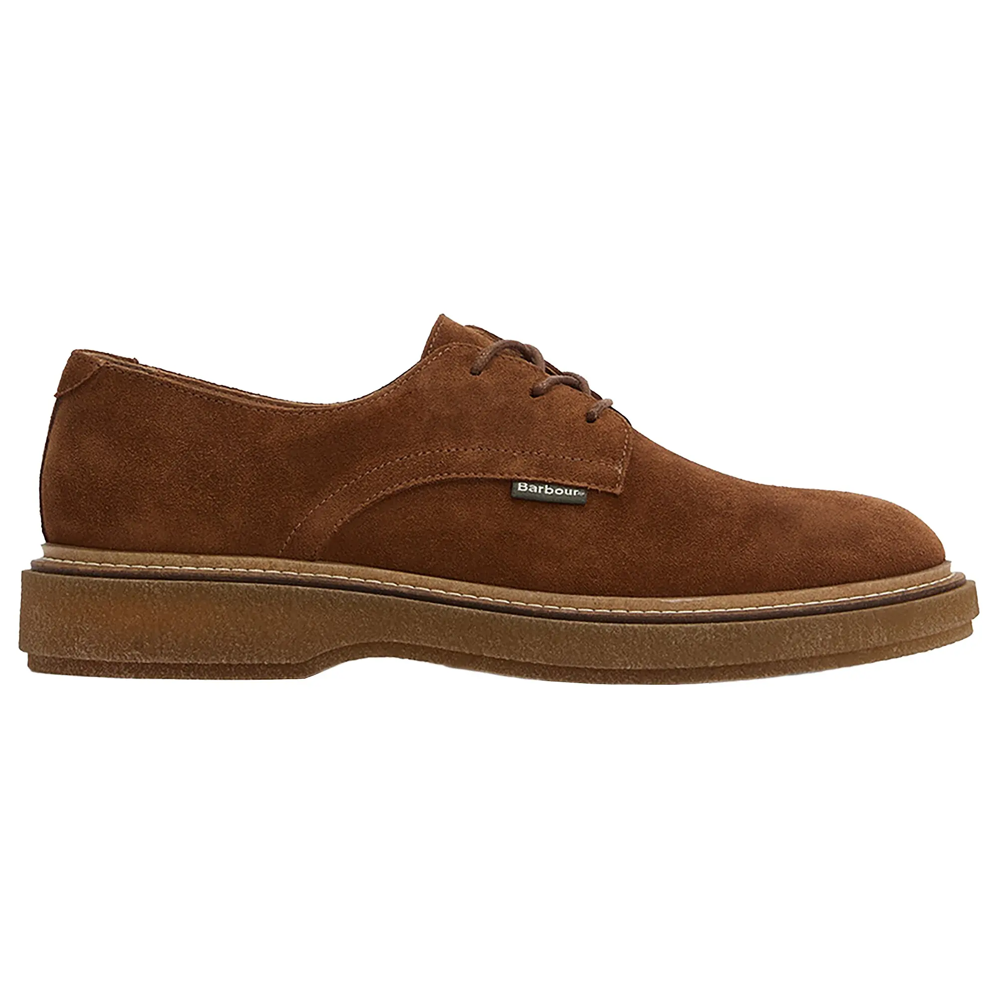 Product image 1 of 8 of Barbour Men's Harefield Derby Shoes - Toffee Suede
