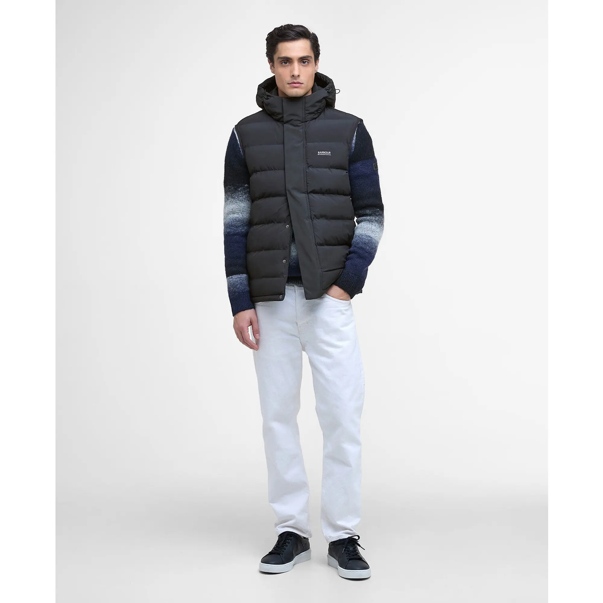 Product image 3 of 8 of Barbour International Men's Padley Puffer Gilet - Black