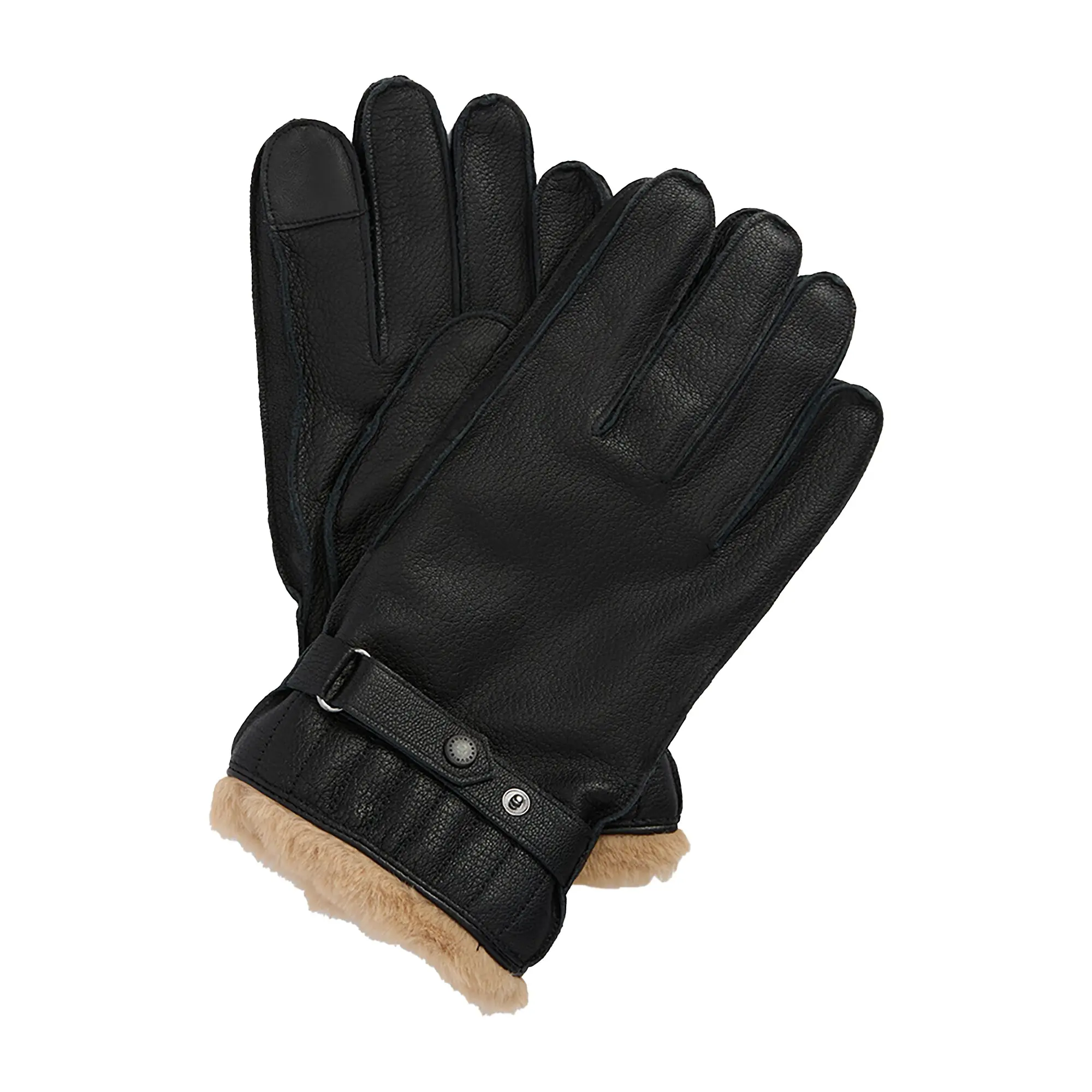 Product image 1 of 3 of Barbour Men's Leather Utility Gloves - Black