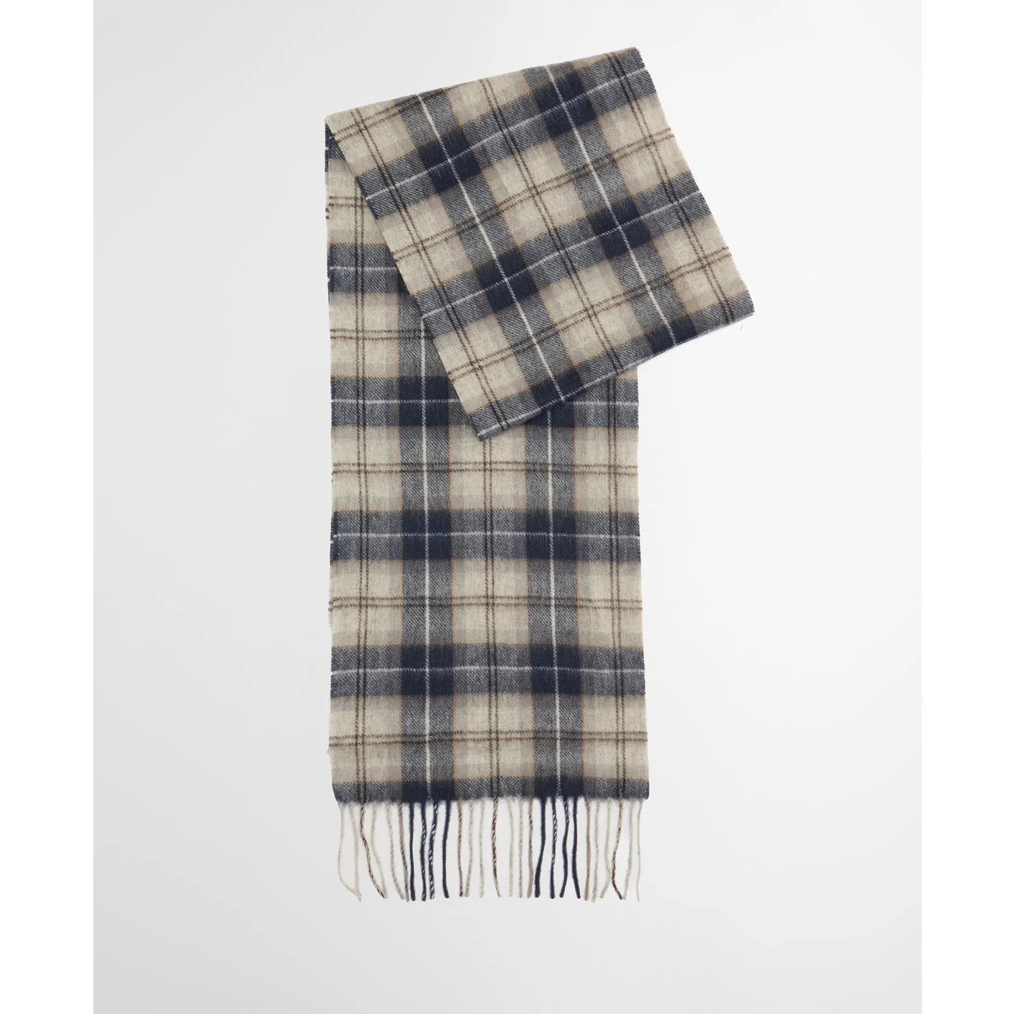 Product image 5 of 11 of Barbour Men's Tartan Scarf & Glove Gift Set - Grey Midnight