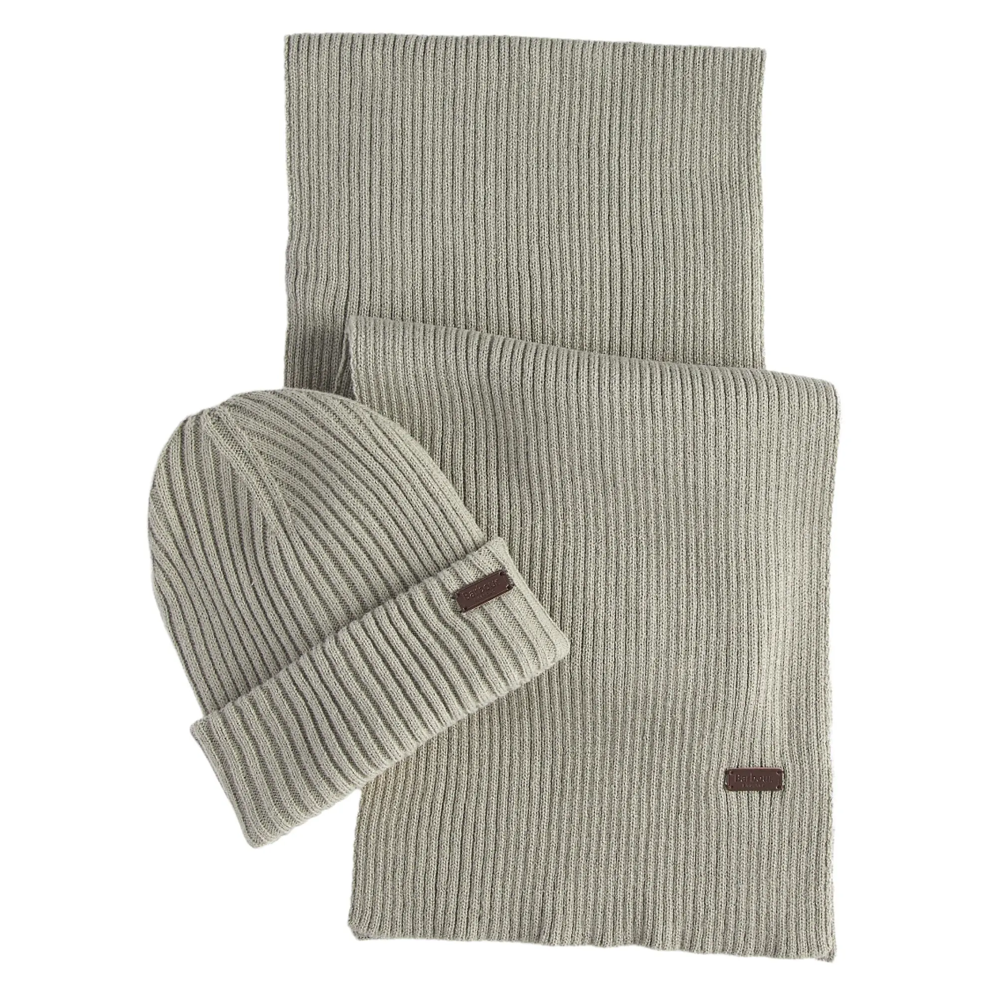Product image 1 of 5 of Barbour Men's Crimdon Beanie & Scarf Gift Set - Grey