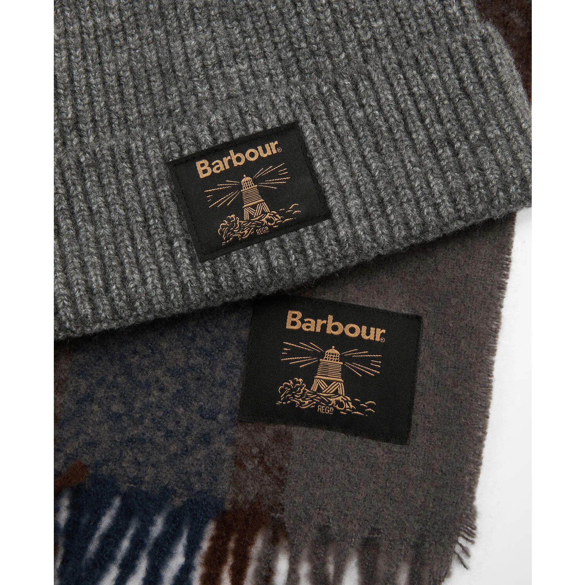 Product image 7 of 8 of Barbour Men's Westerdale Beanie and Scarf Gift Set - Midnight Oak