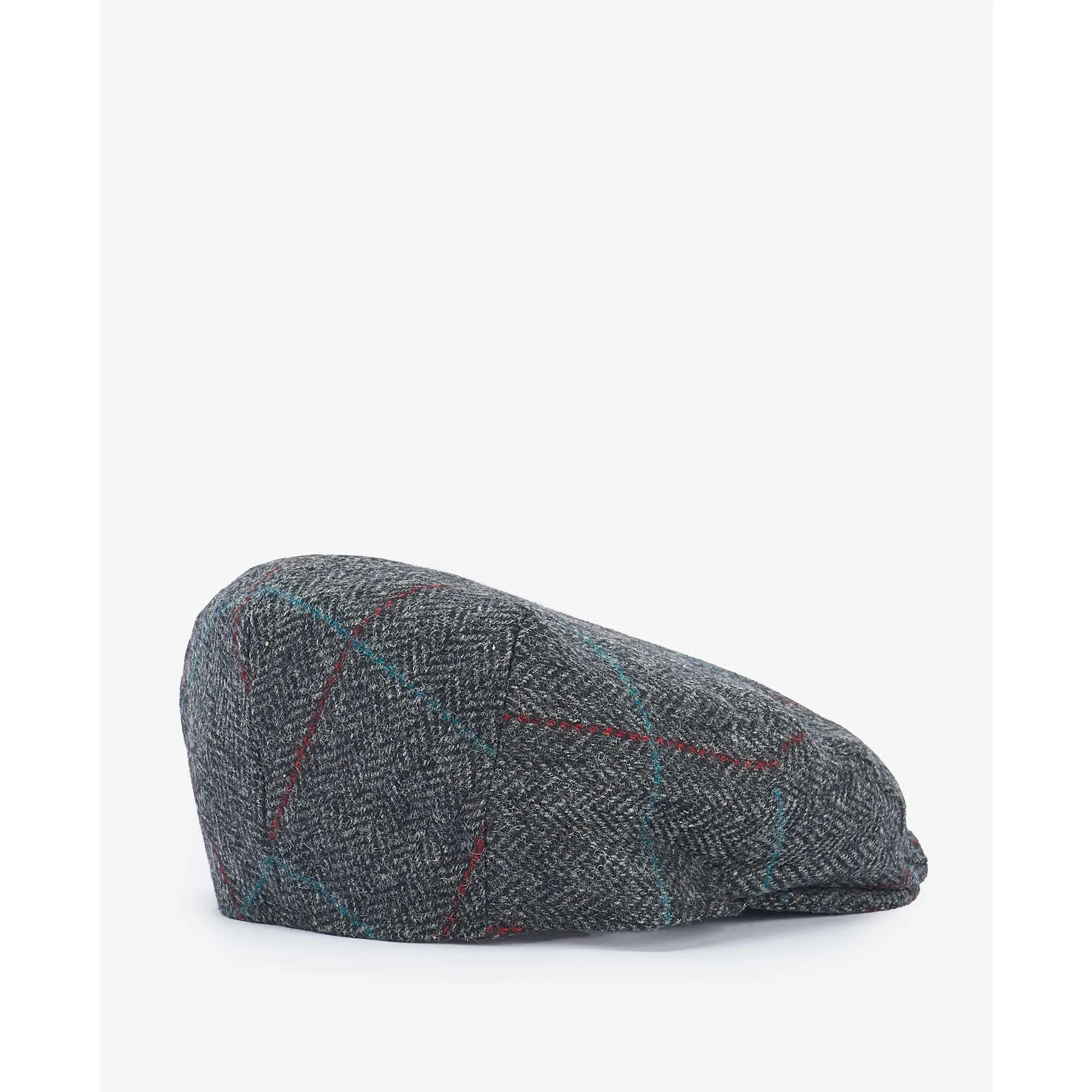 Product image 2 of 4 of Barbour Men's Crieff Flat Cap - Charcoal/Red/Blue