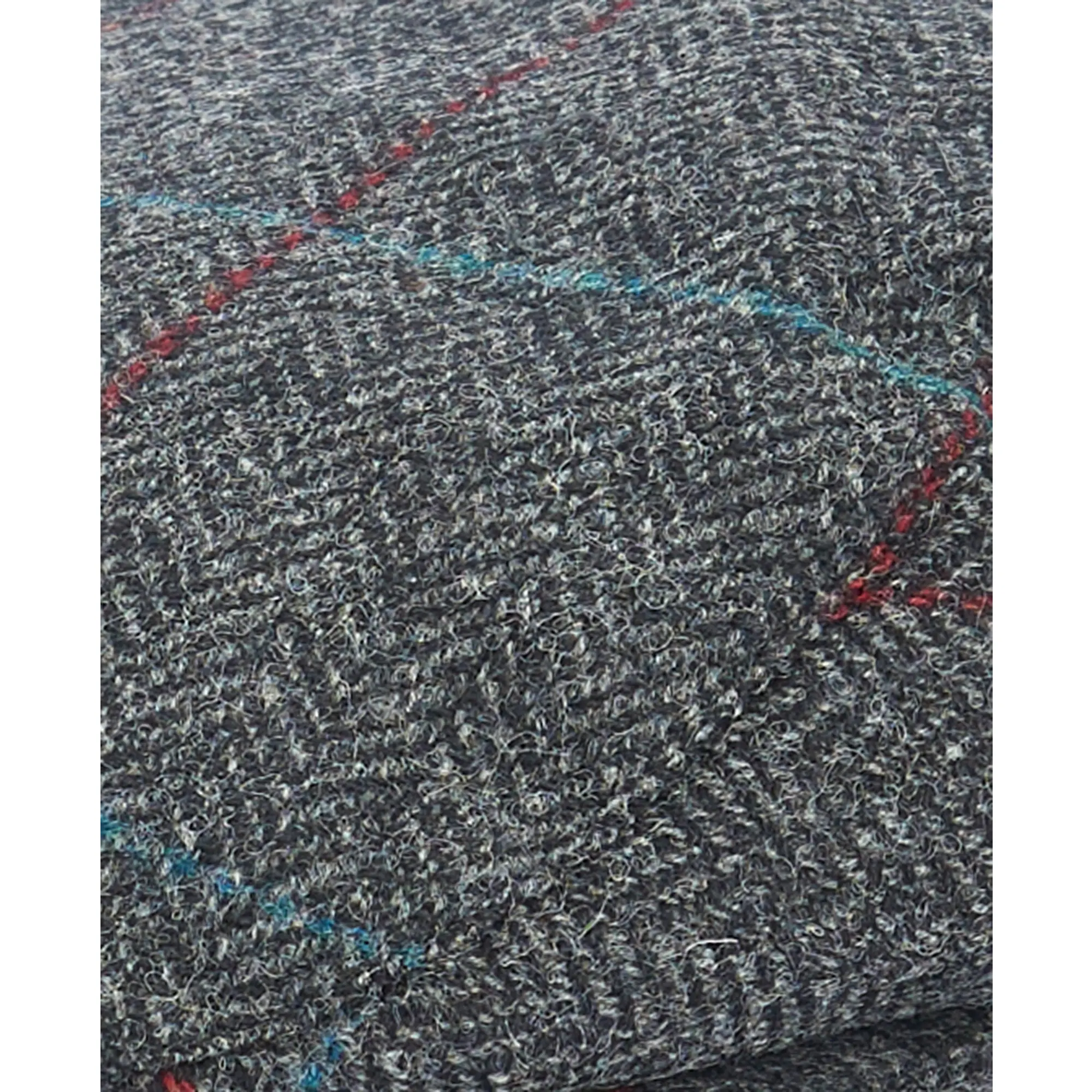 Product image 4 of 4 of Barbour Men's Crieff Flat Cap - Charcoal/Red/Blue