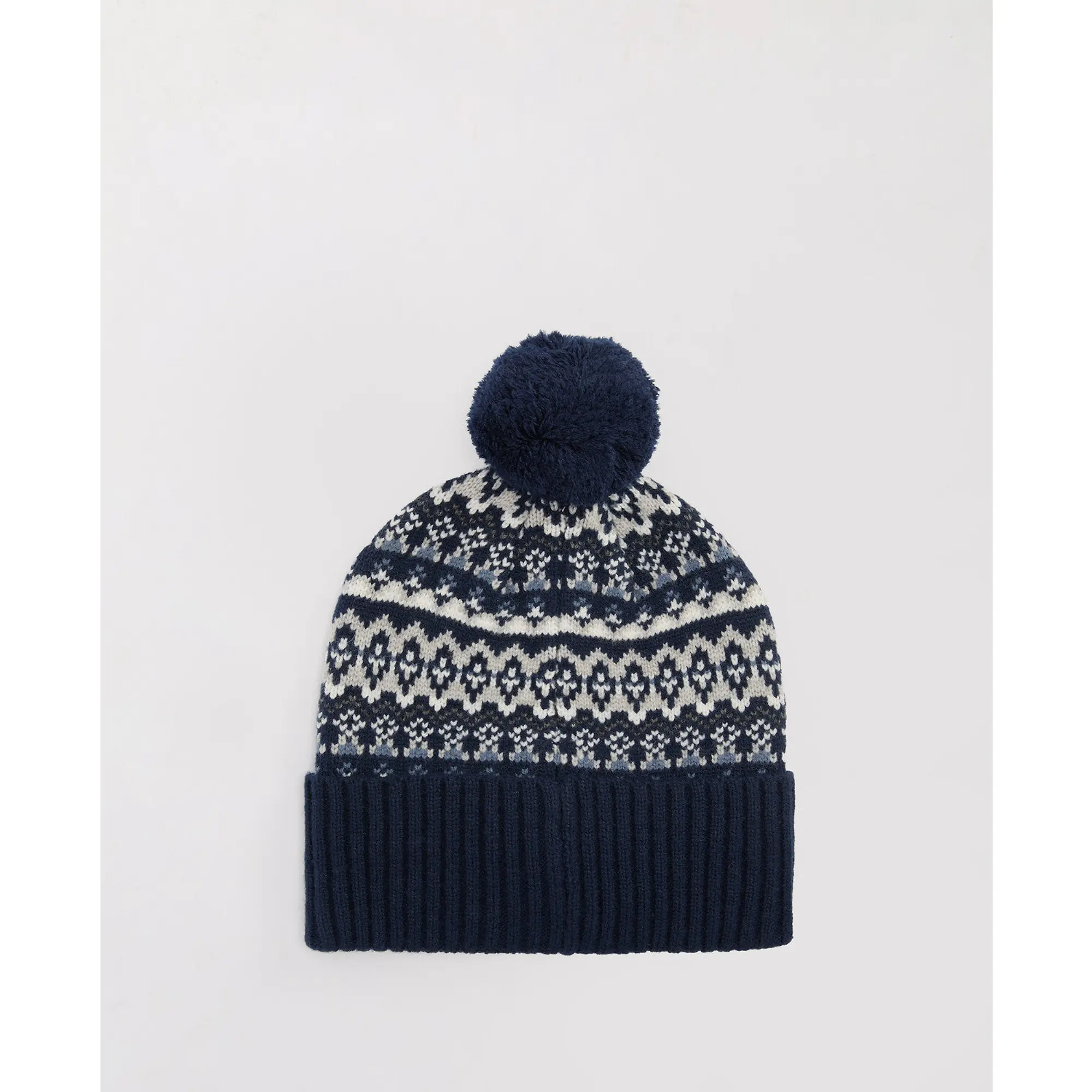 Product image 2 of 3 of Barbour Men's Marlow Fair Isle Beanie - Navy