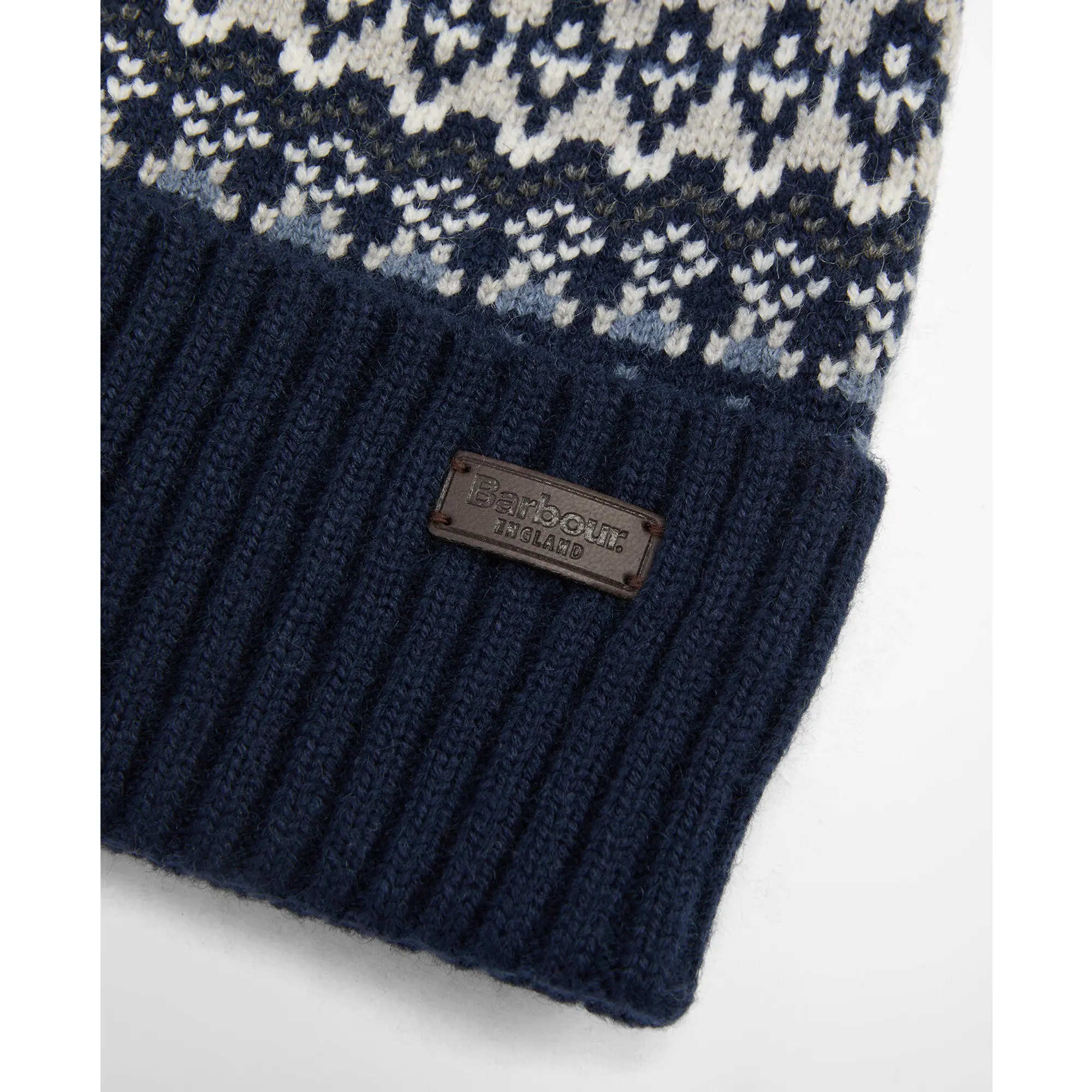 Product image 3 of 3 of Barbour Men's Marlow Fair Isle Beanie - Navy