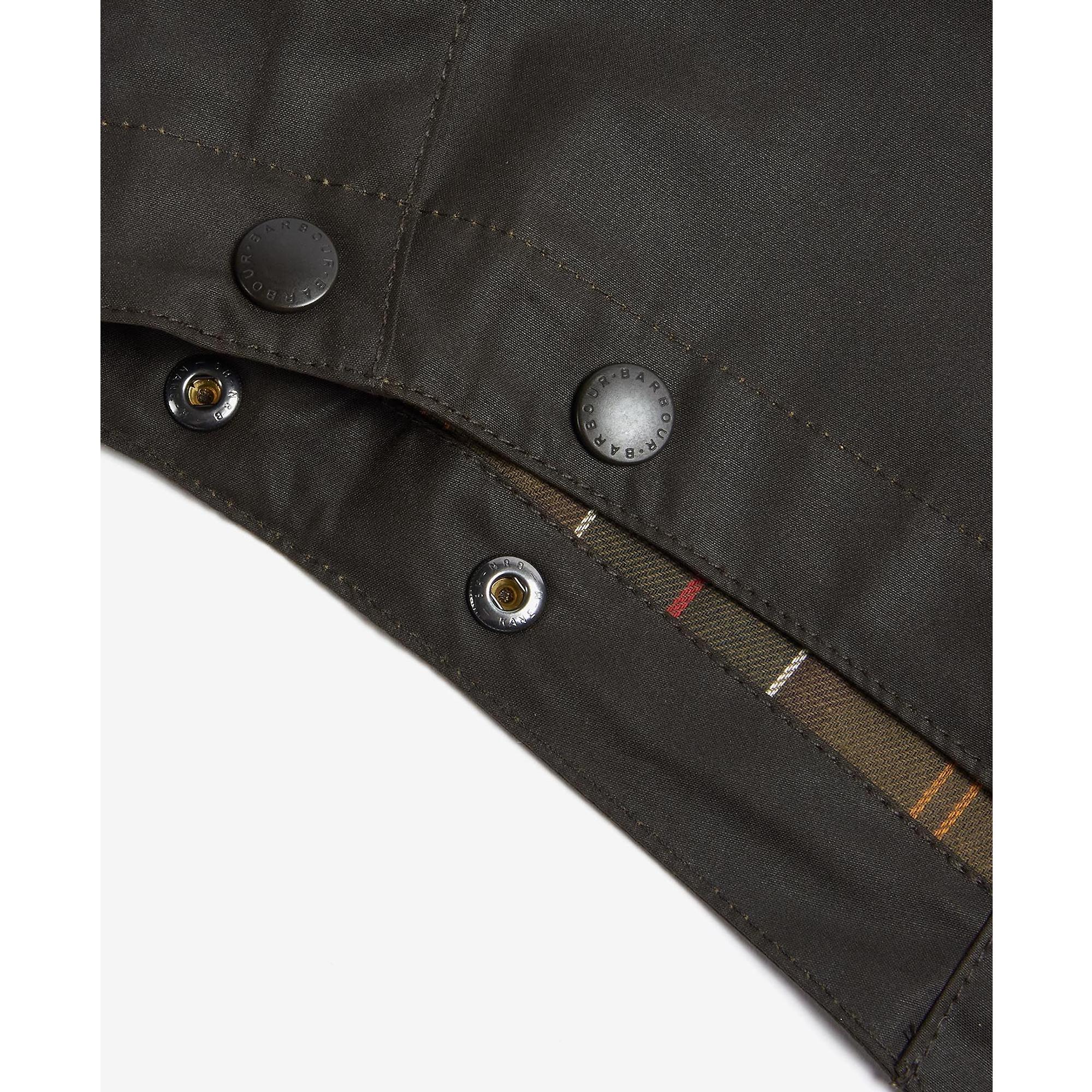 Barbour Classic Sylkoil Hood - Tartan Lining - Olive | British Attire