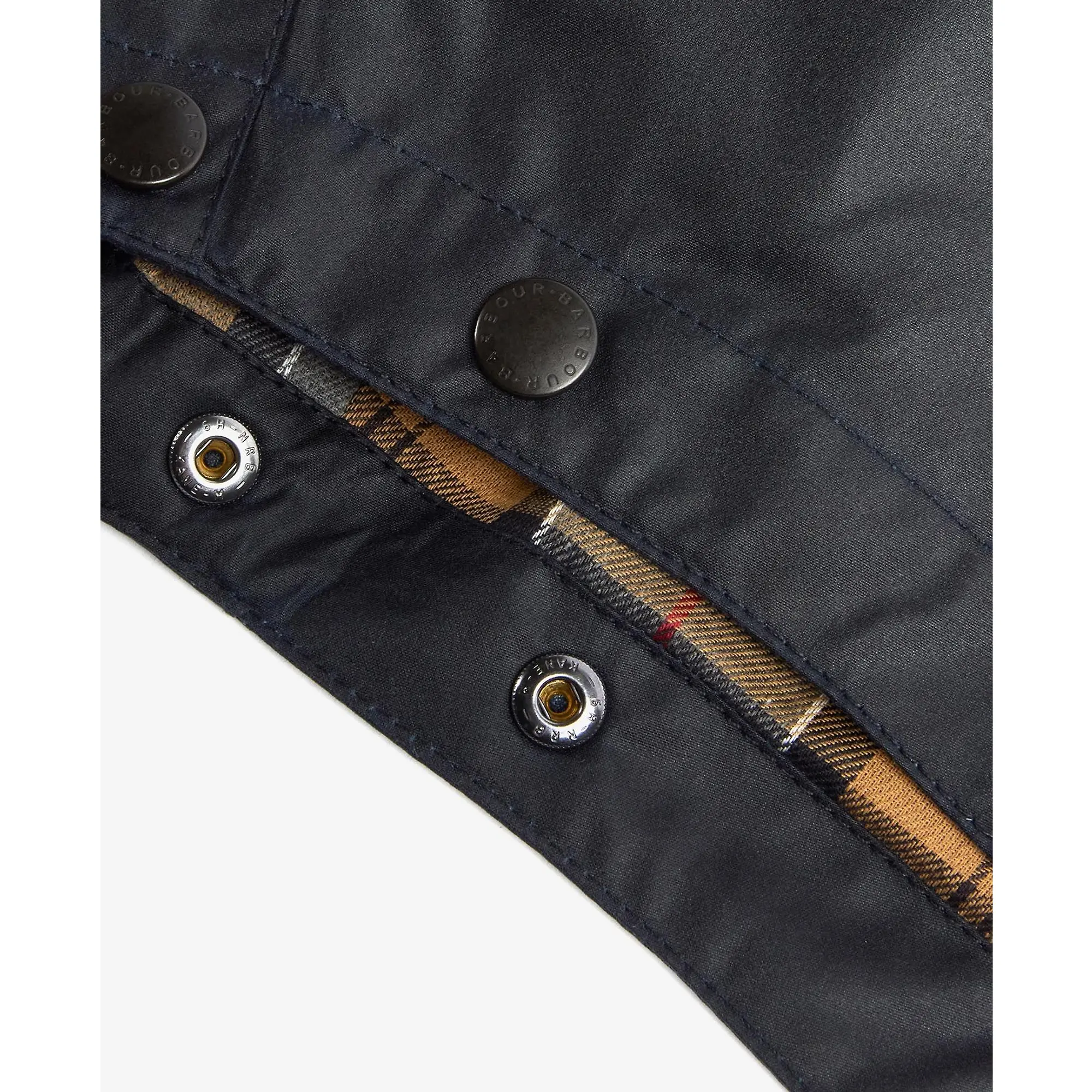 Product image 2 of 5 of Barbour Wax Cotton Hood - Tartan Lining - Navy