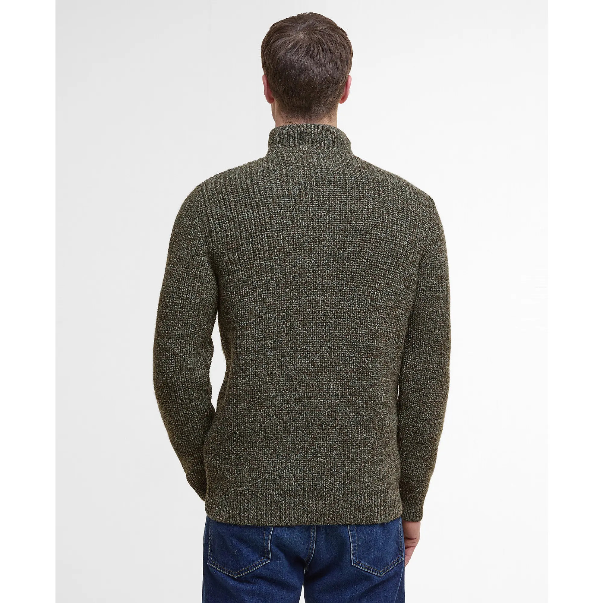Product image 4 of 6 of Barbour Men's New Tyne Half Zip Sweater - Derby Tweed