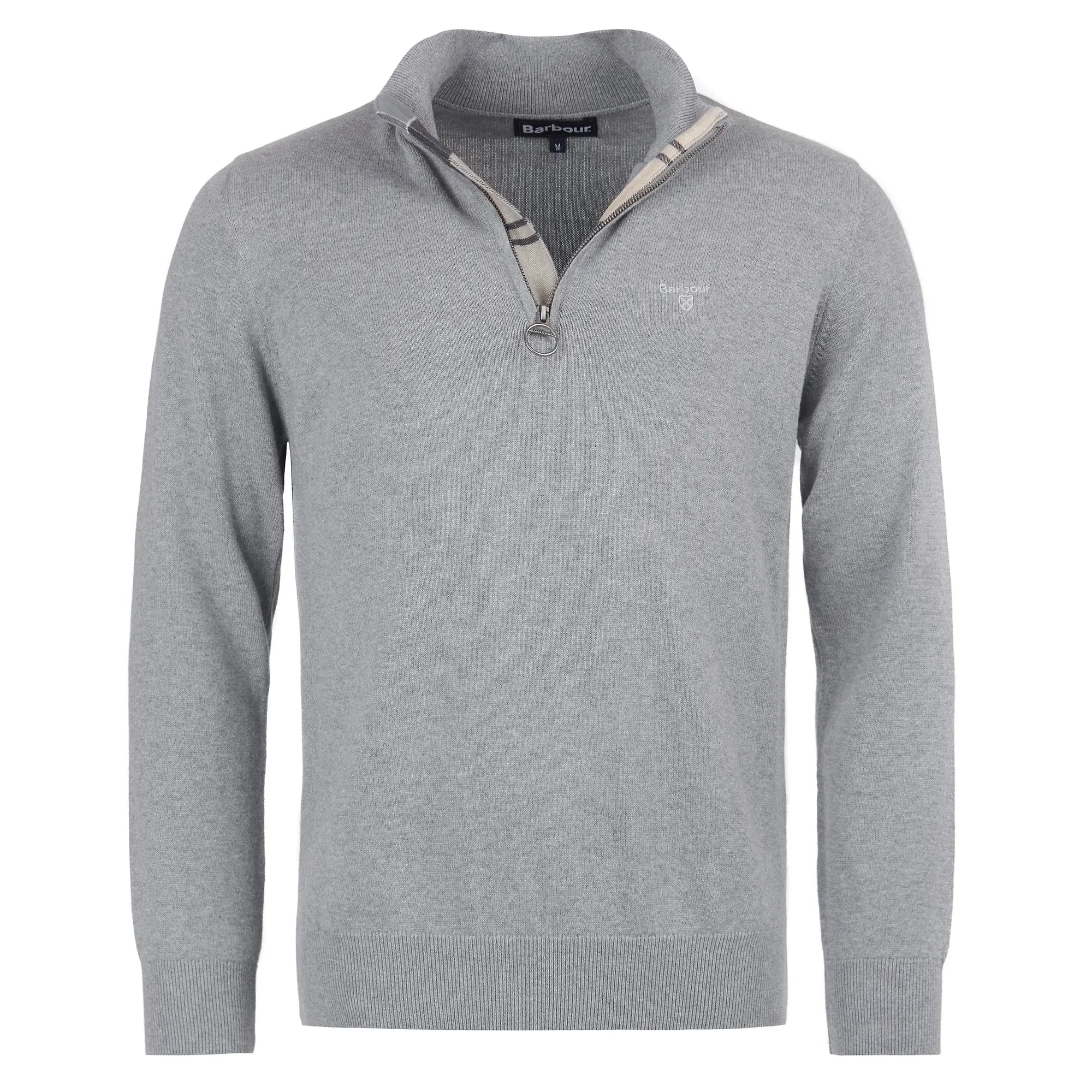 Product image 1 of 6 of Barbour Men's Cotton Half Zip Jumper - Grey