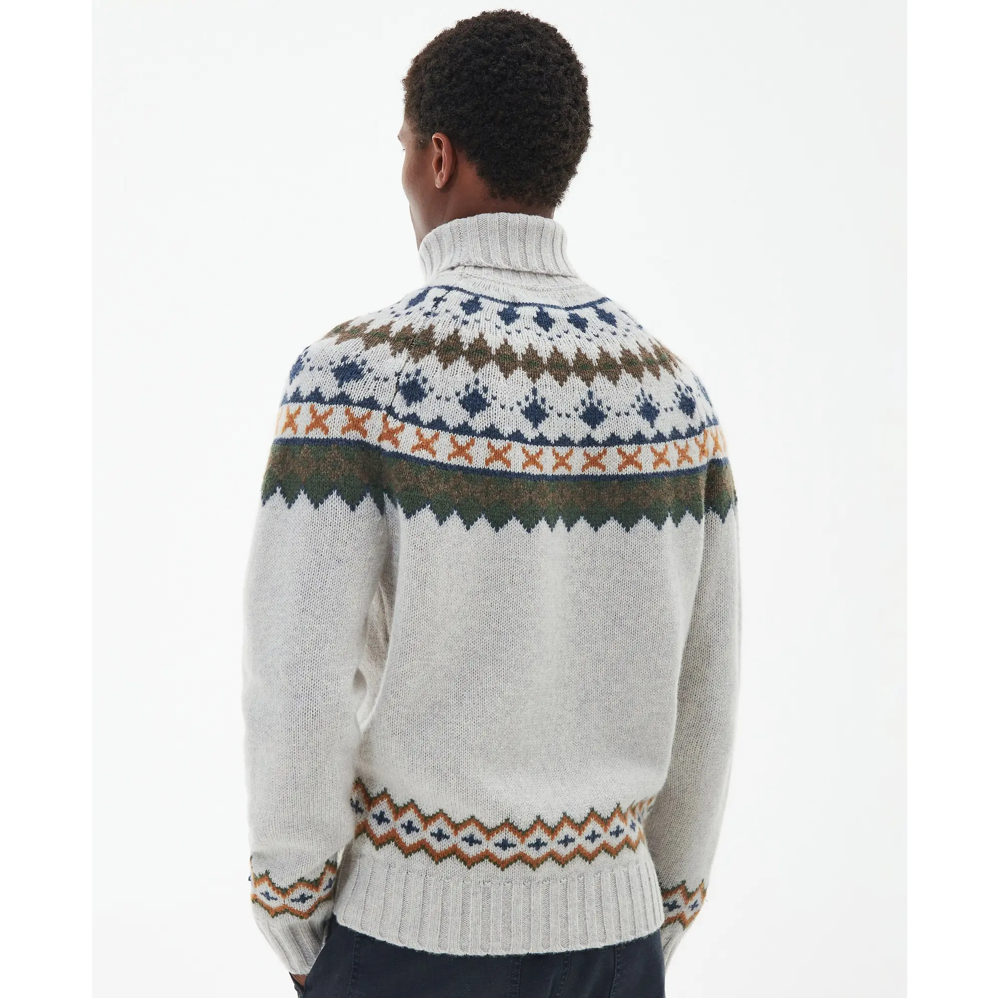 Product image 5 of 8 of Barbour Men's Roose Roll-Neck Jumper - Whisper White