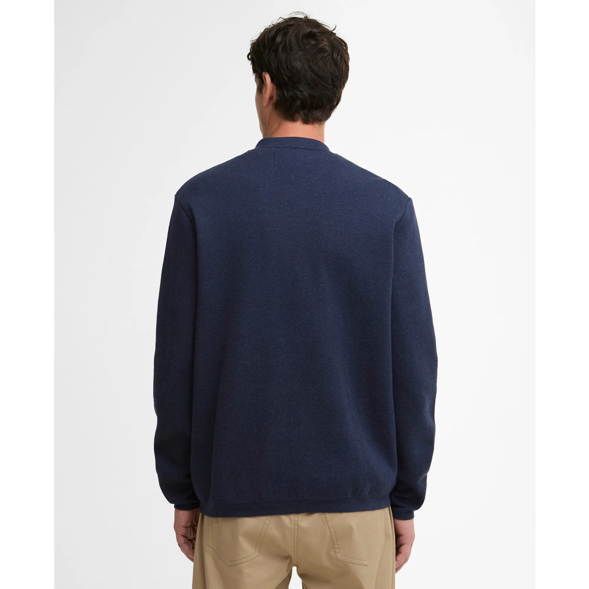 Product image 4 of 6 of Barbour Men's Crowcombe Knitted Zip Thru Jacket - Navy