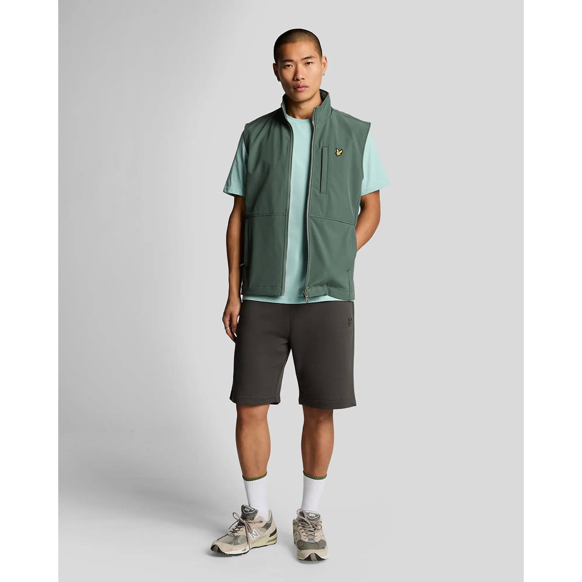Product image 2 of 5 of Lyle & Scott Men's Superfine Sweat Shorts - Gunmetal