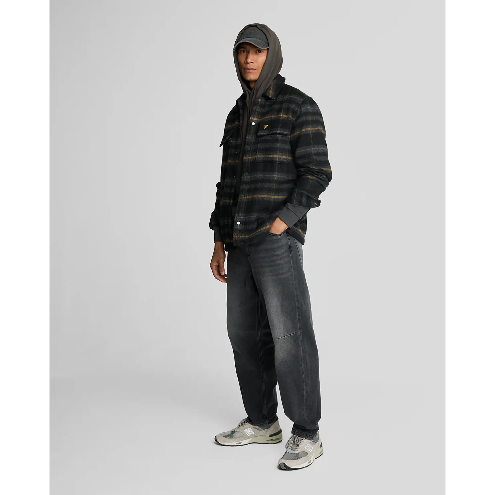 Product image 5 of 5 of Lyle & Scott Men's Pullover Hoodie - Gunmetal