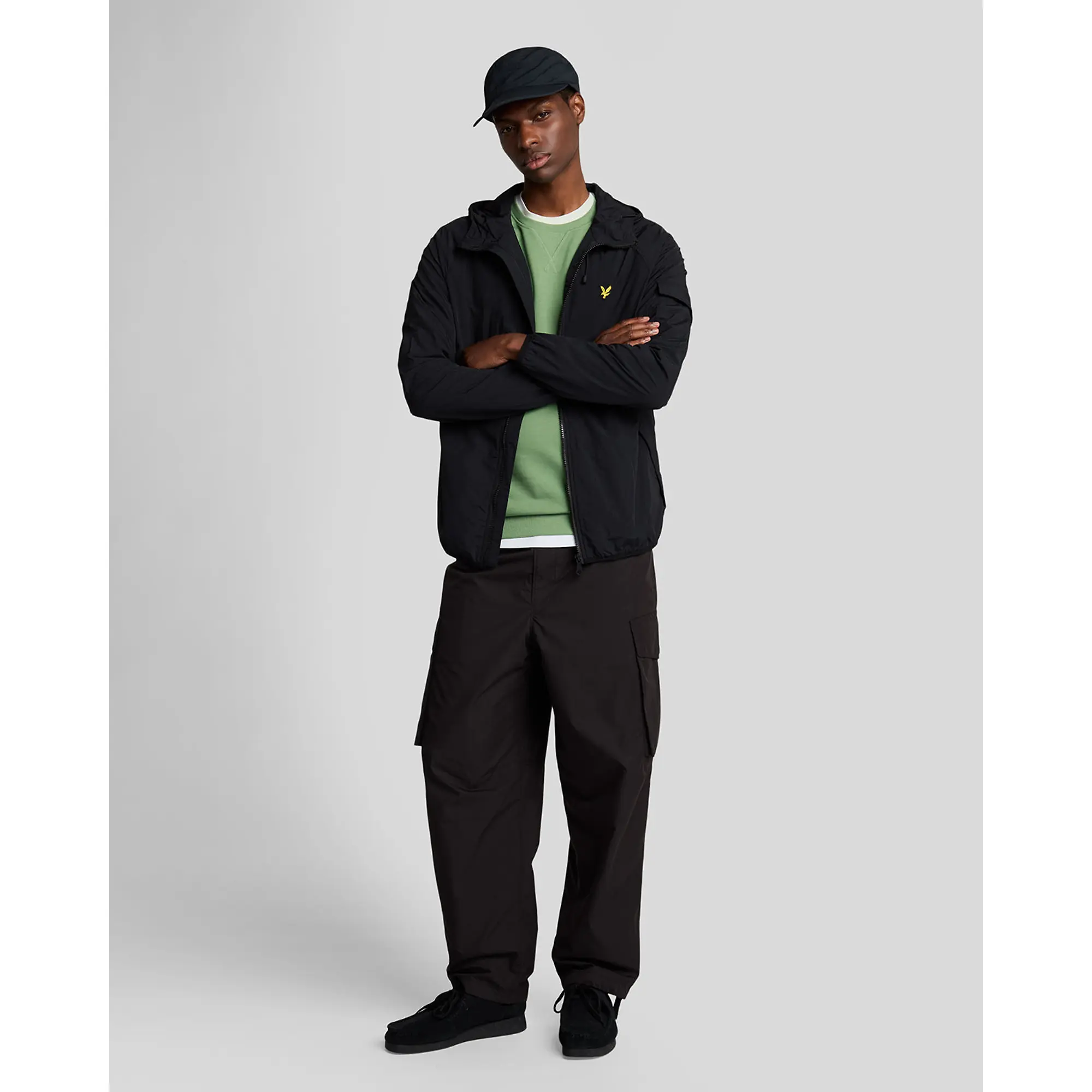 Product image 3 of 5 of Lyle & Scott Men's Crew Neck Sweatshirt - Smoke Green