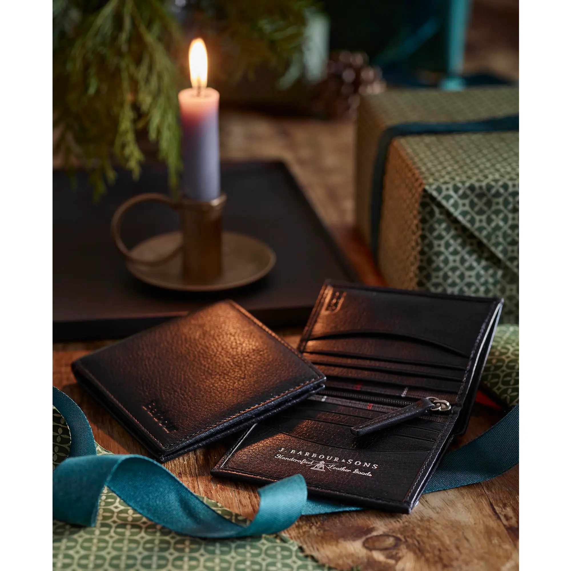 Product image 6 of 6 of Barbour Men's Colwell Small Billfold Wallet - Black/Classic