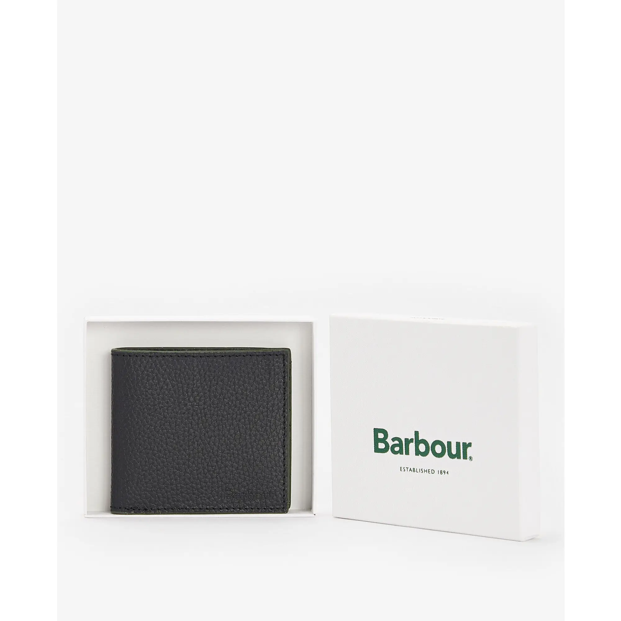 Product image 2 of 5 of Barbour Men's Grain Leather Billfold Wallet - Black