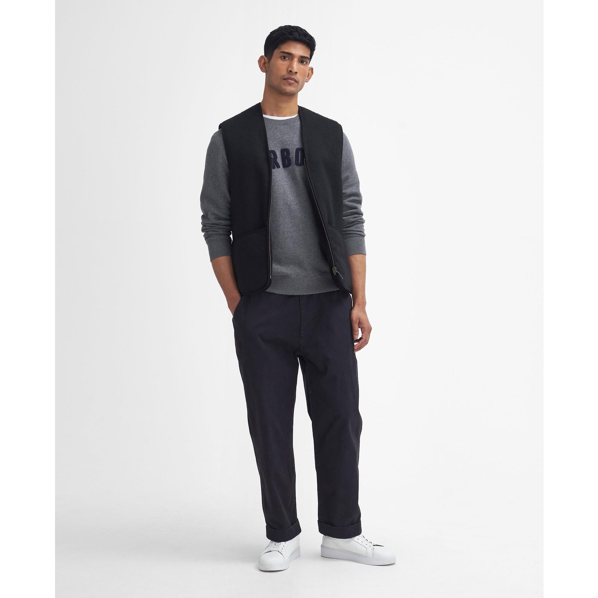 Barbour Men's Warm Pile Zip Liner - Black | British Attire