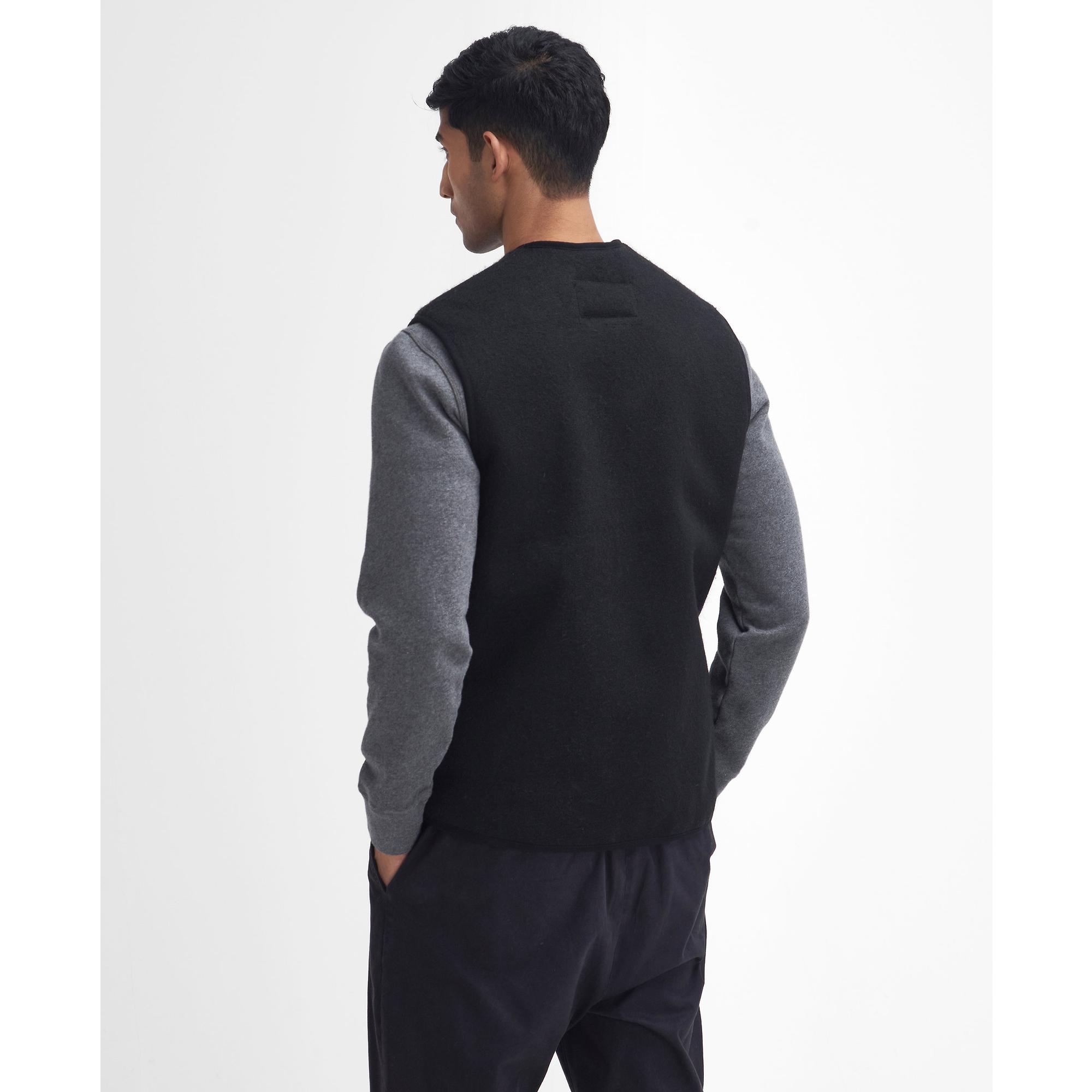 Barbour Men's Warm Pile Zip Liner - Black | British Attire
