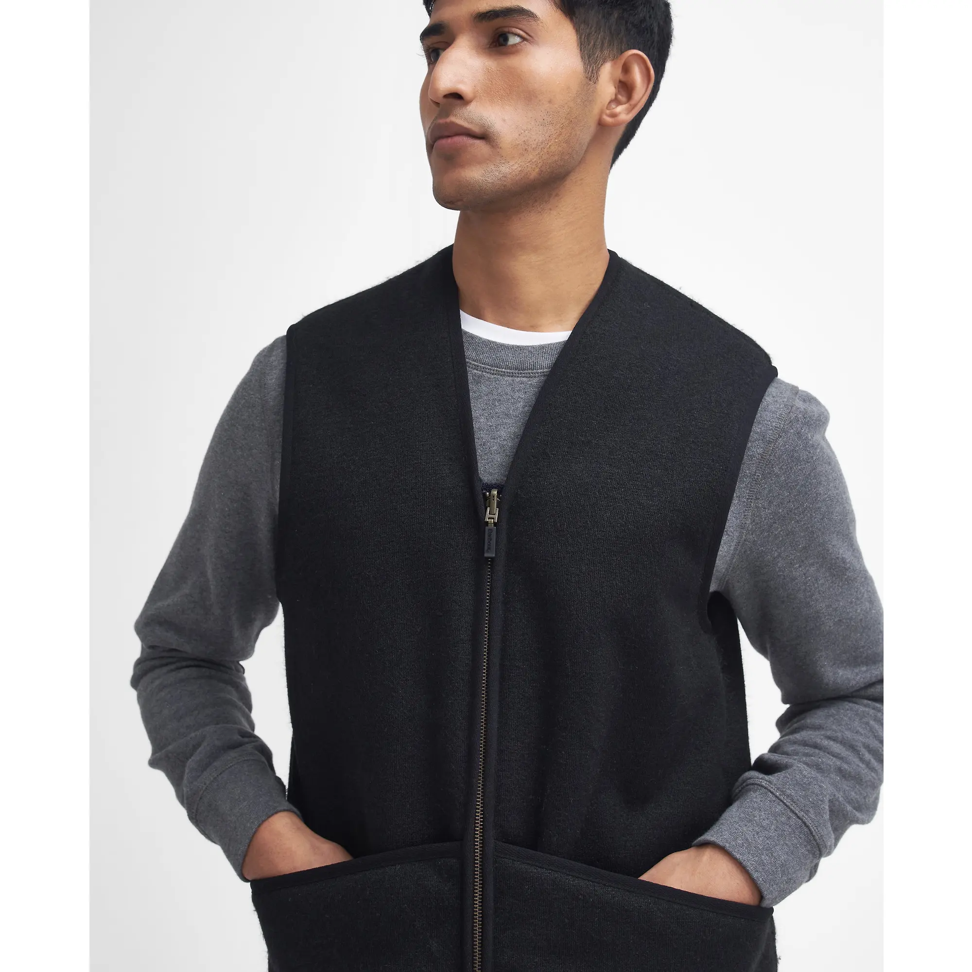 Product image 5 of 7 of Barbour Men's Warm Pile Zip Liner - Black