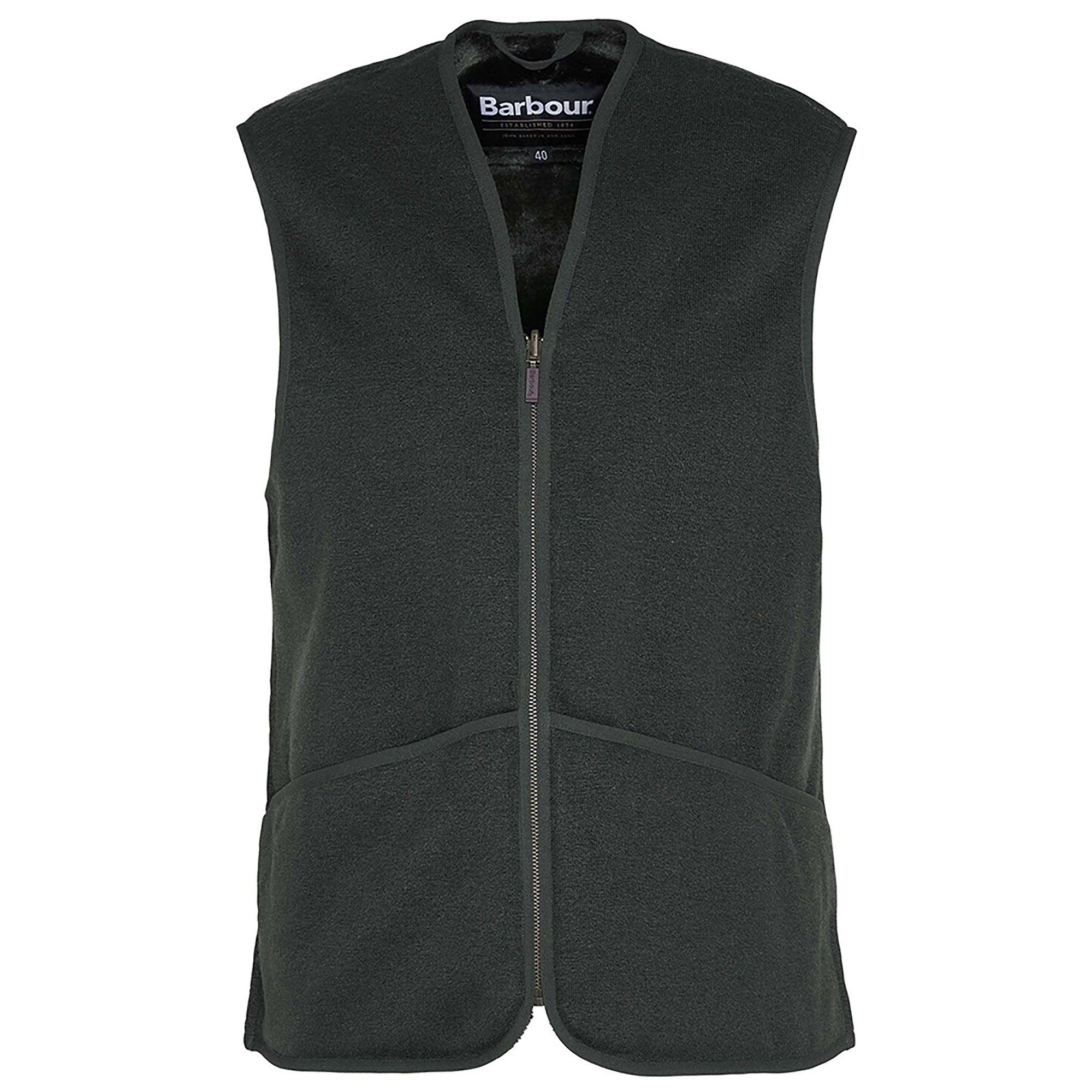 Barbour Men's Warm Pile Zip Liner - Sage | British Attire