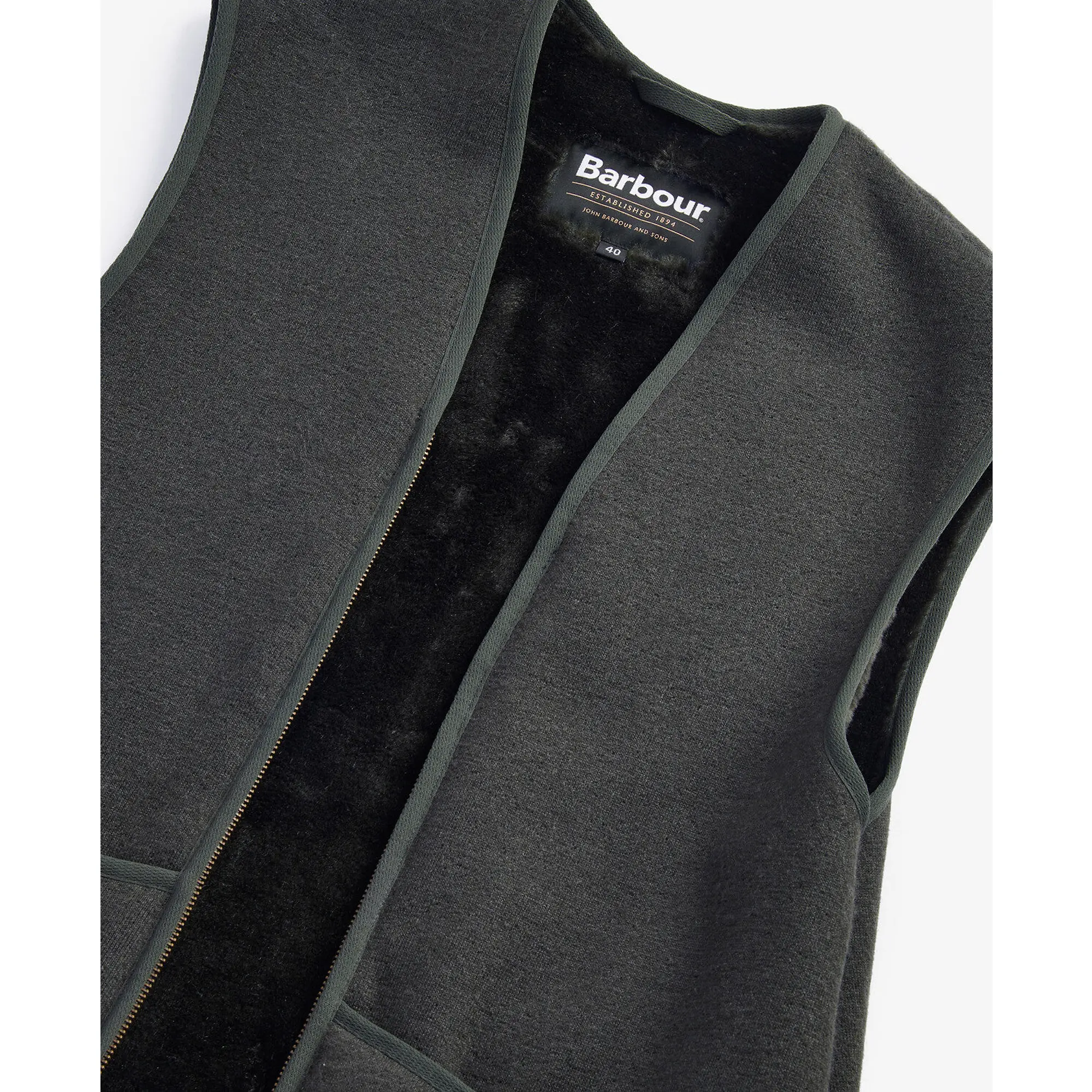 Product image 7 of 7 of Barbour Men's Warm Pile Zip Liner - Sage