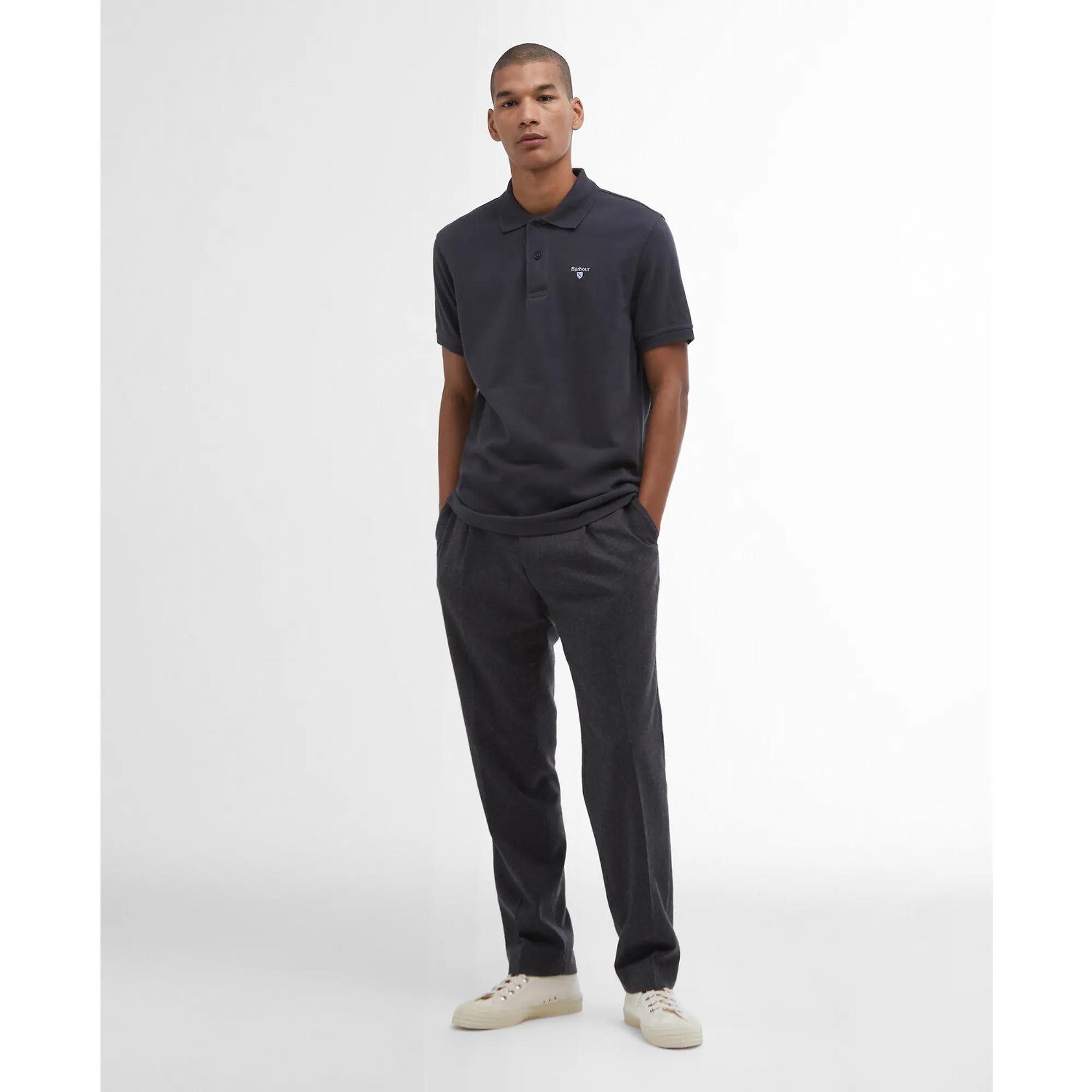 Product image 3 of 7 of Barbour Men's Original Sports Tailored Polo Shirt - Navy