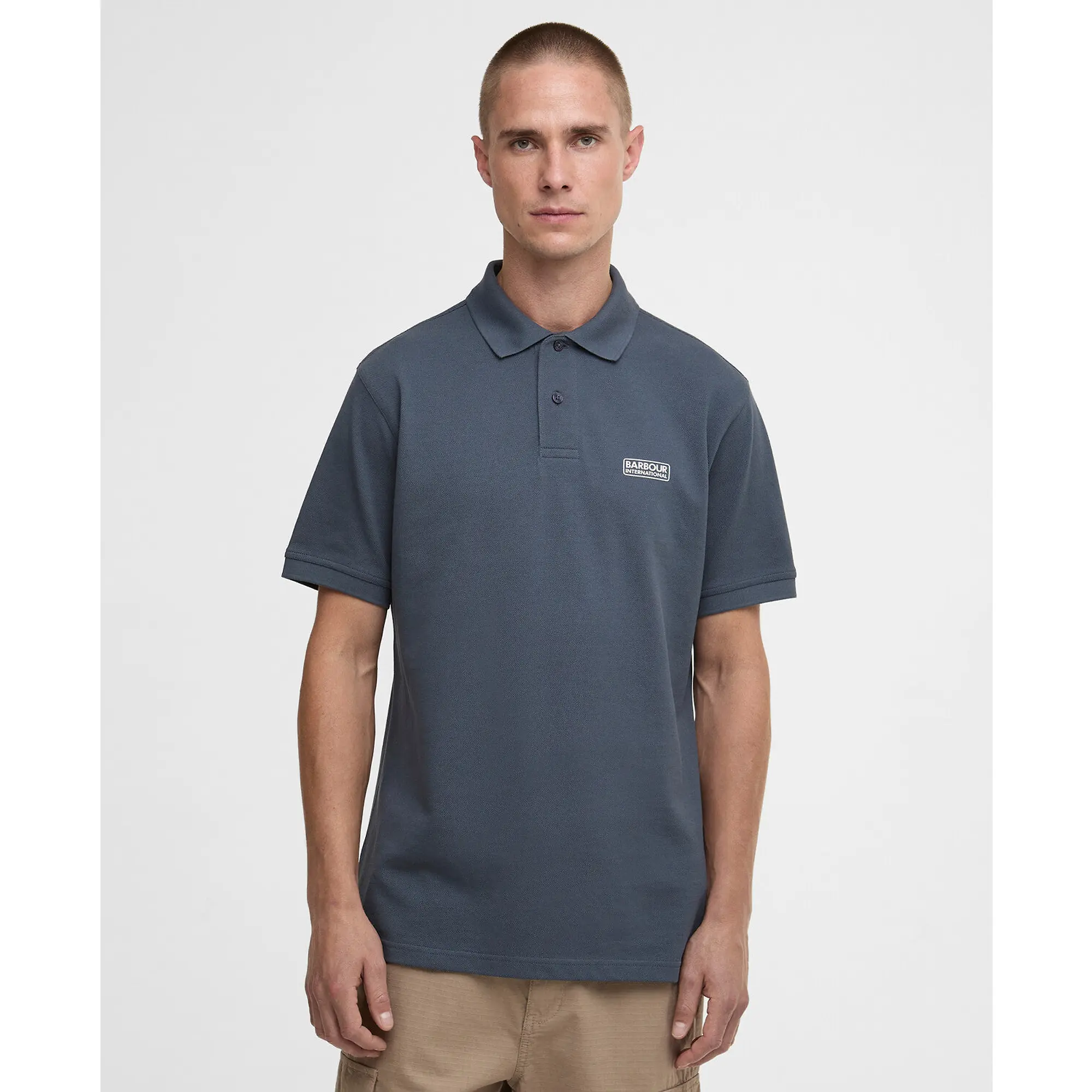 Product image 2 of 5 of Barbour International Men's Essential Polo Shirt - Storm Grey